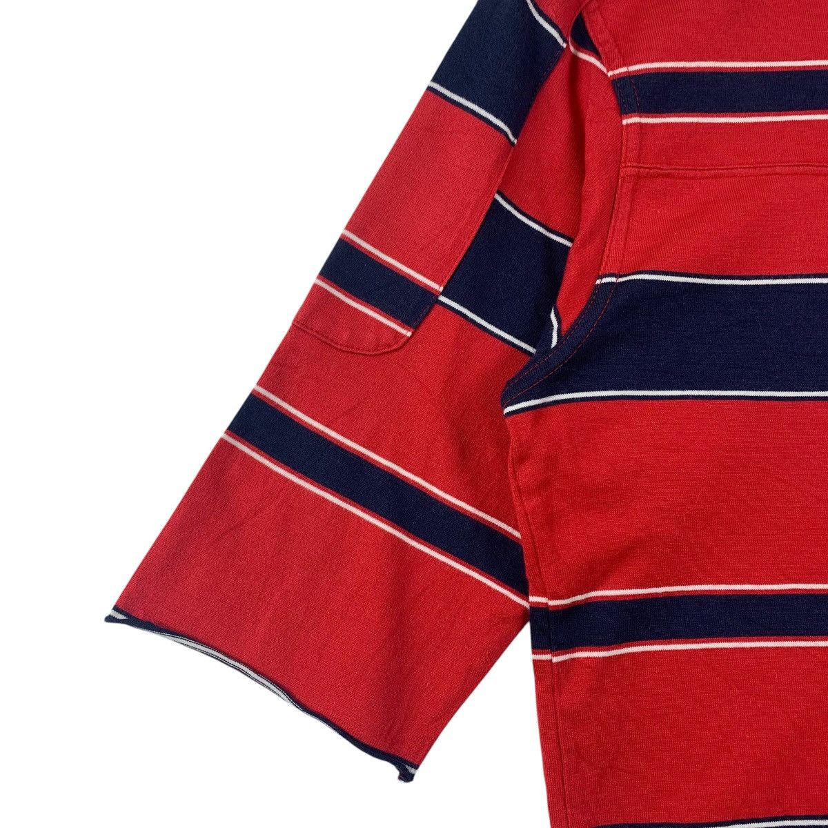 White Mountaineering WHITE MOUNTAINEERING three quarter stripe tee Size US M / EU 48-50 / 2 - 6 Thumbnail