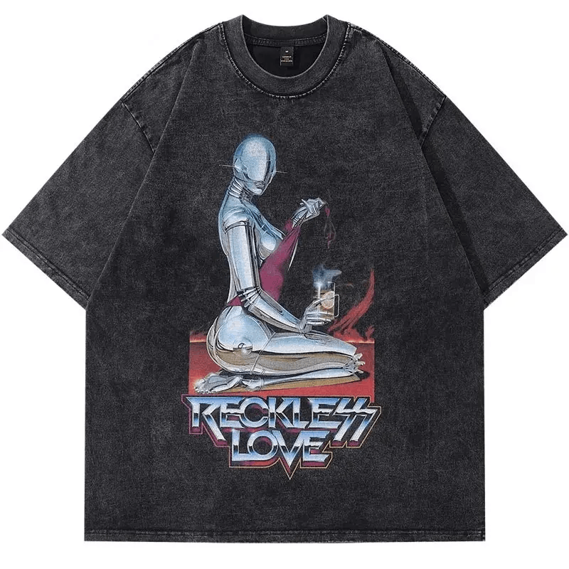 Japanese Brand × Vintage Lustful Robot Oversized Vintage Design Graphic Tees Size US XL / EU 56 / 4 - 1 Thumbnail