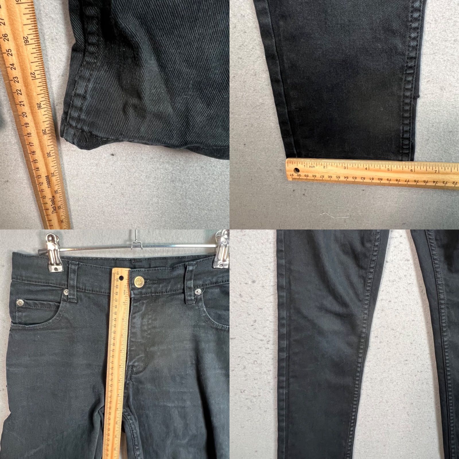 Cheap Monday CHEAP MONDAY Black Skinny Jeans Womens 27 Dark Wash Denim Size 27 Stretch 5-Pocket Mid Rise Vintage No Womens Jeans 29 Inseam Size 27" / US 4 / IT 40 - 8 Thumbnail