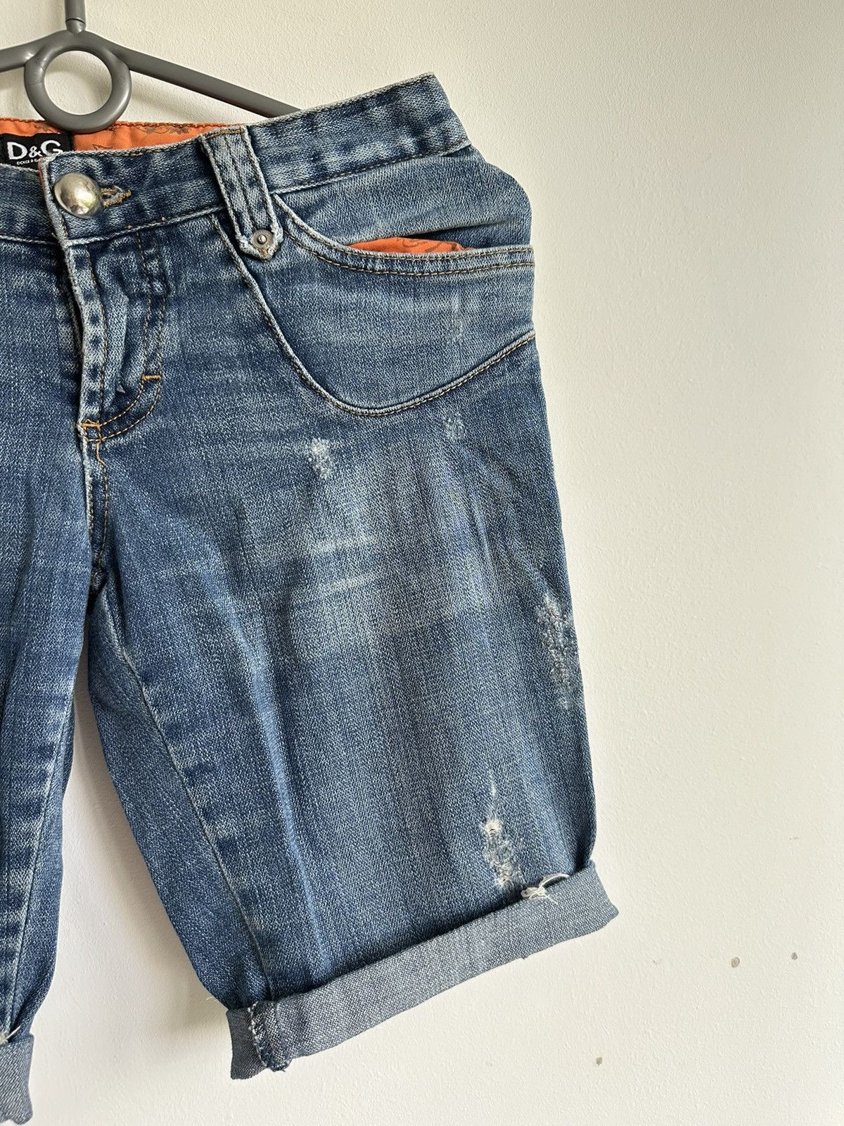 Dolce & Gabbana 90s Dolce & Gabbana Denim Jeans Shorts Blue Women's Size 24 Size 24" / US 00 / IT 34 - 4 Thumbnail