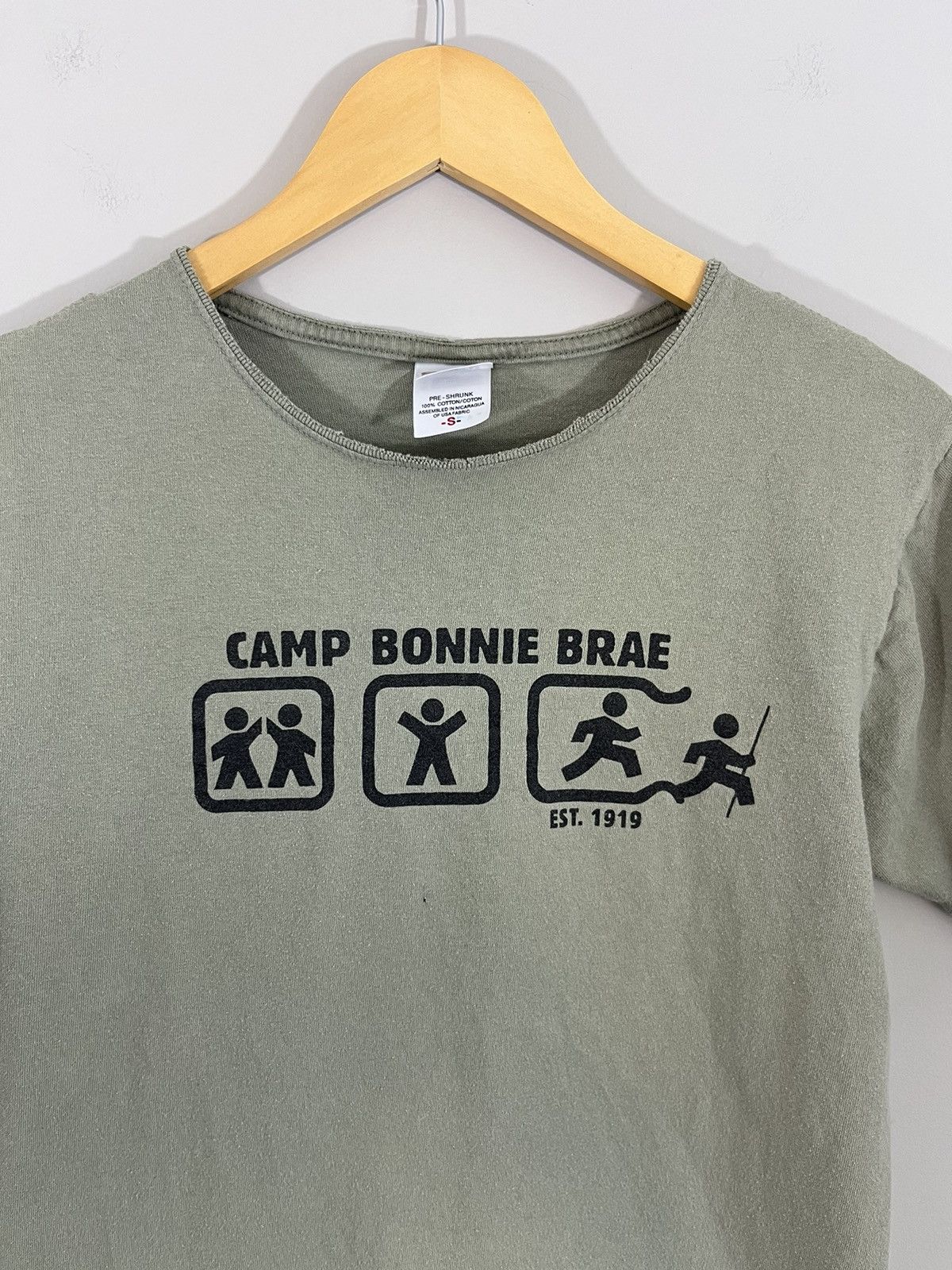 Vintage Vintage Thrashed Camp Faded Olive Tee Size US M / EU 48-50 / 2 - 1 Thumbnail