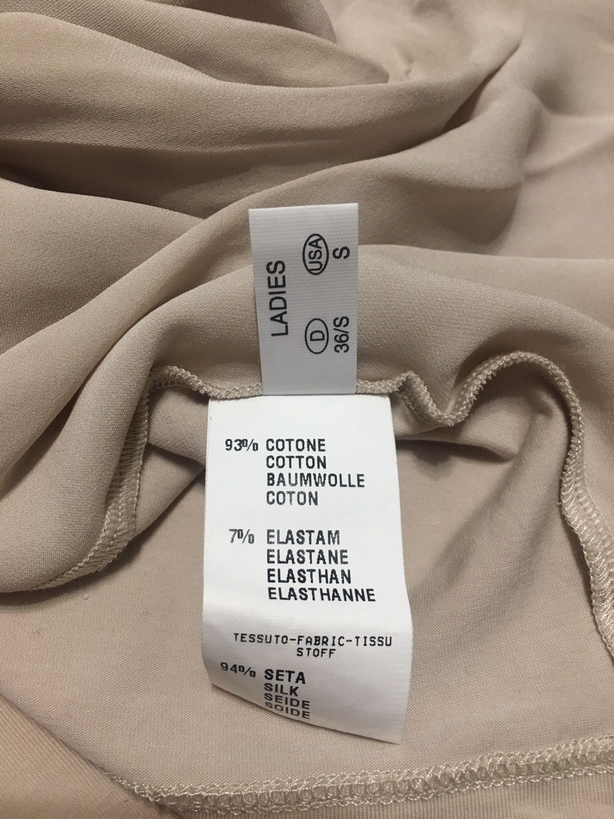 Fabiana Filippi Fabiana Filippi Beige Cotton Silk Blouse Shirt Size S Size S / US 4 / IT 40 - 10 Thumbnail