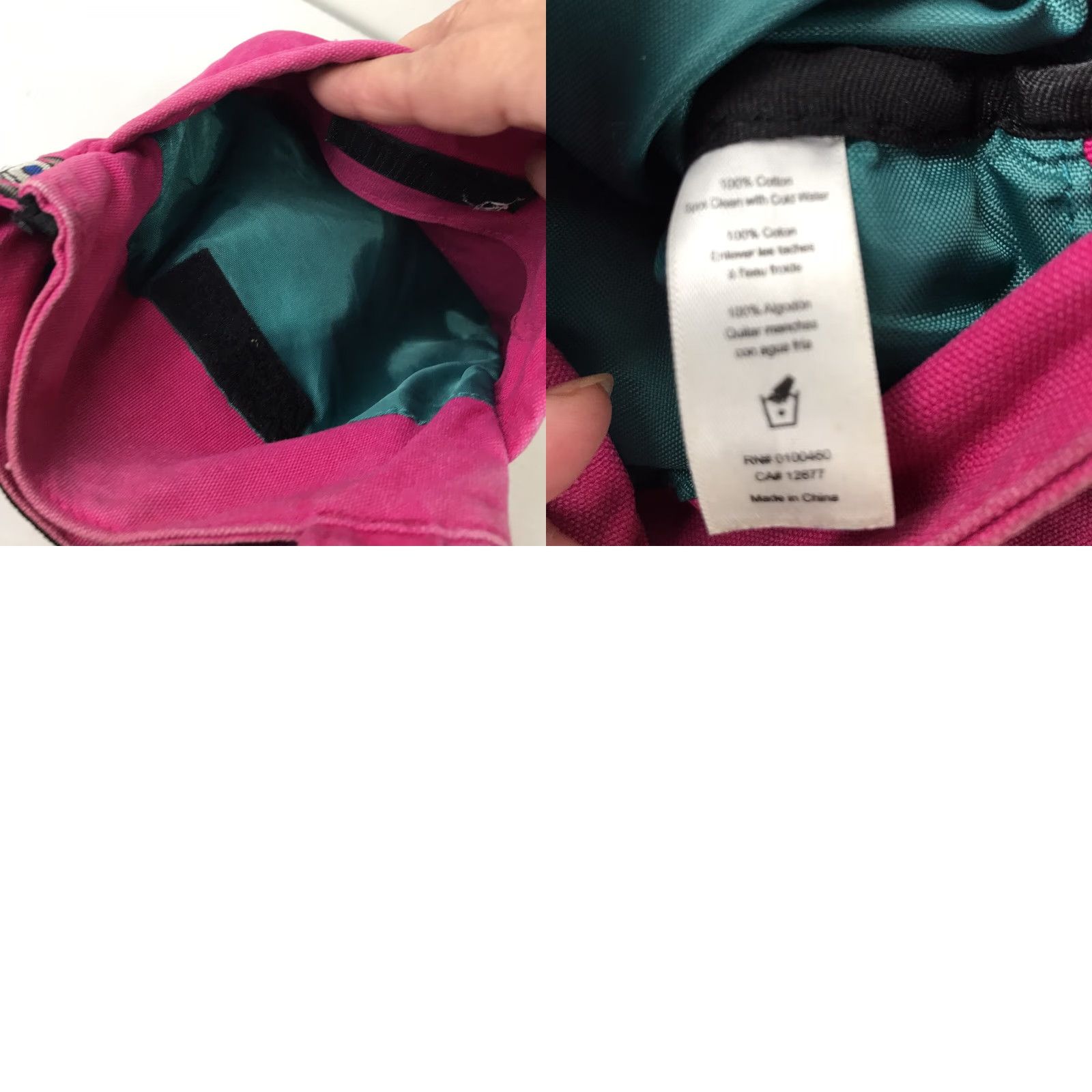 KAVU KAVU Pink Canvas Crossbody Bag Medium with Adjustable Strap, Pockets, and Turquoise Lining for Women Size ONE SIZE - 8 Thumbnail