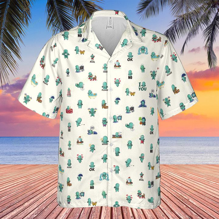 Other KAWAI CTHULHU PATTERN HAWAIIAN SHIRT Size US L / EU 52-54 / 3 - 3 Thumbnail
