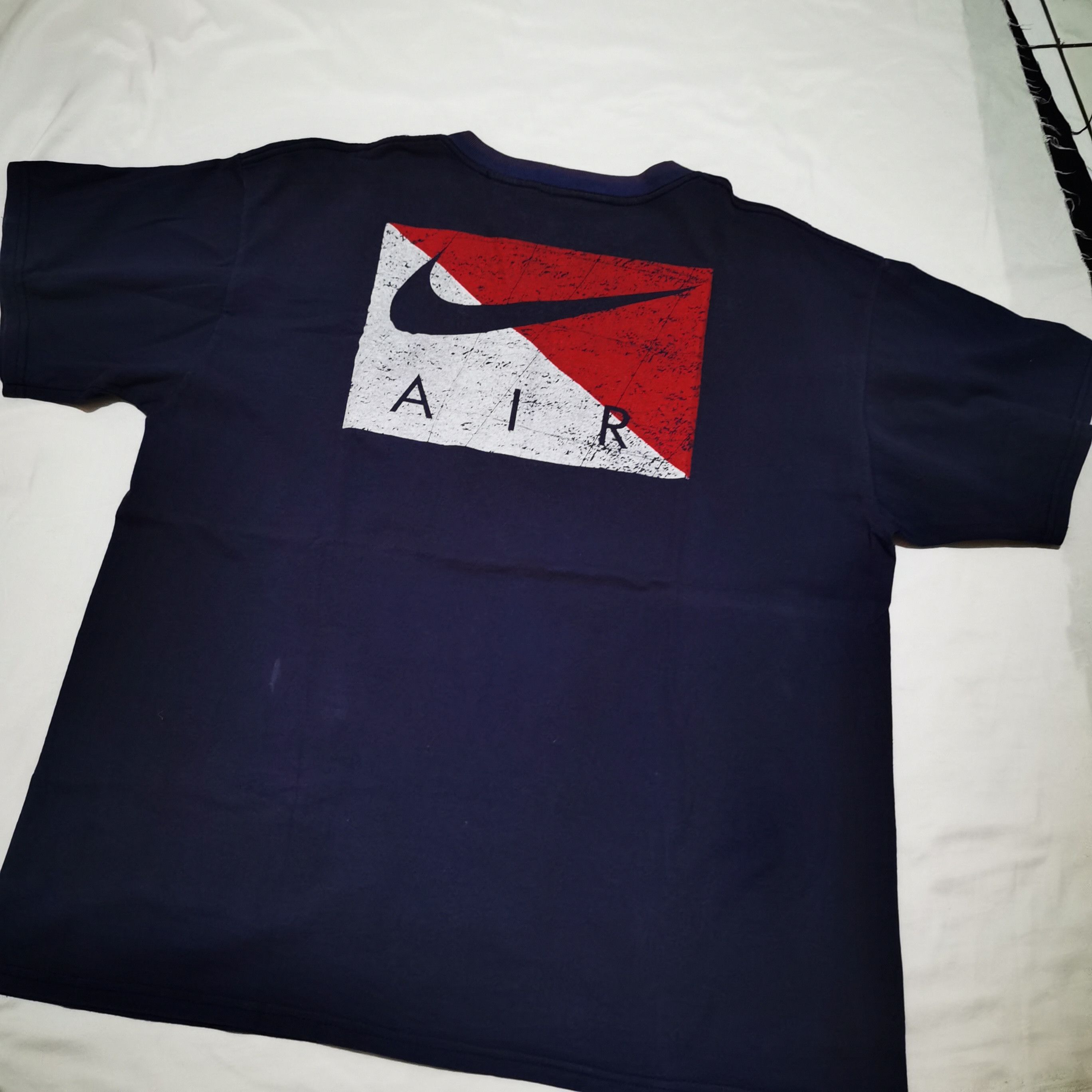Nike Vintage 90s Nike Air Doublesided tshirt Size US M / EU 48-50 / 2 - 1 Thumbnail