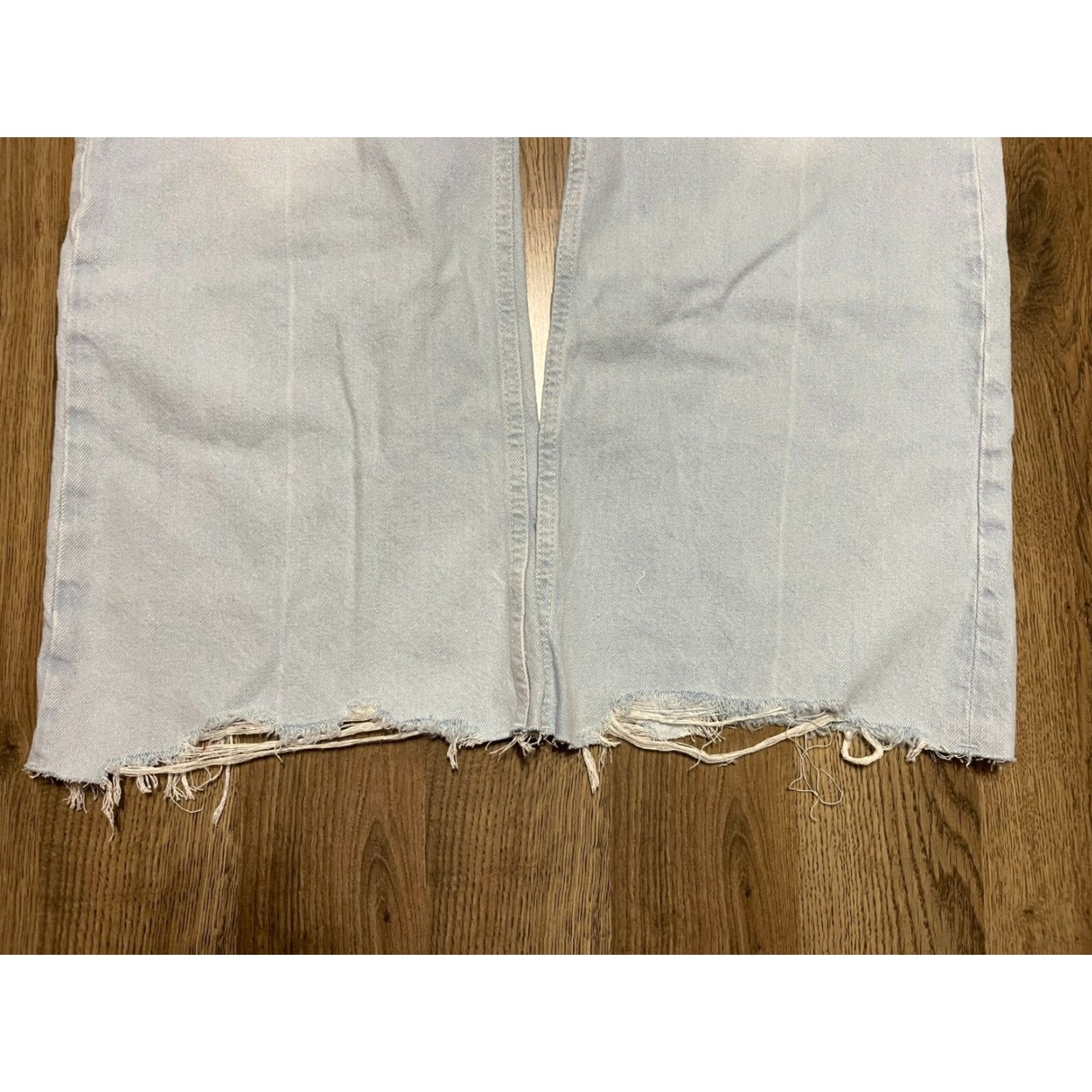 H&M H&M Jeans Women's Size 20 Blue Denim 90's Flare Low Waist NWT Size 42" / US 20 - 3 Thumbnail