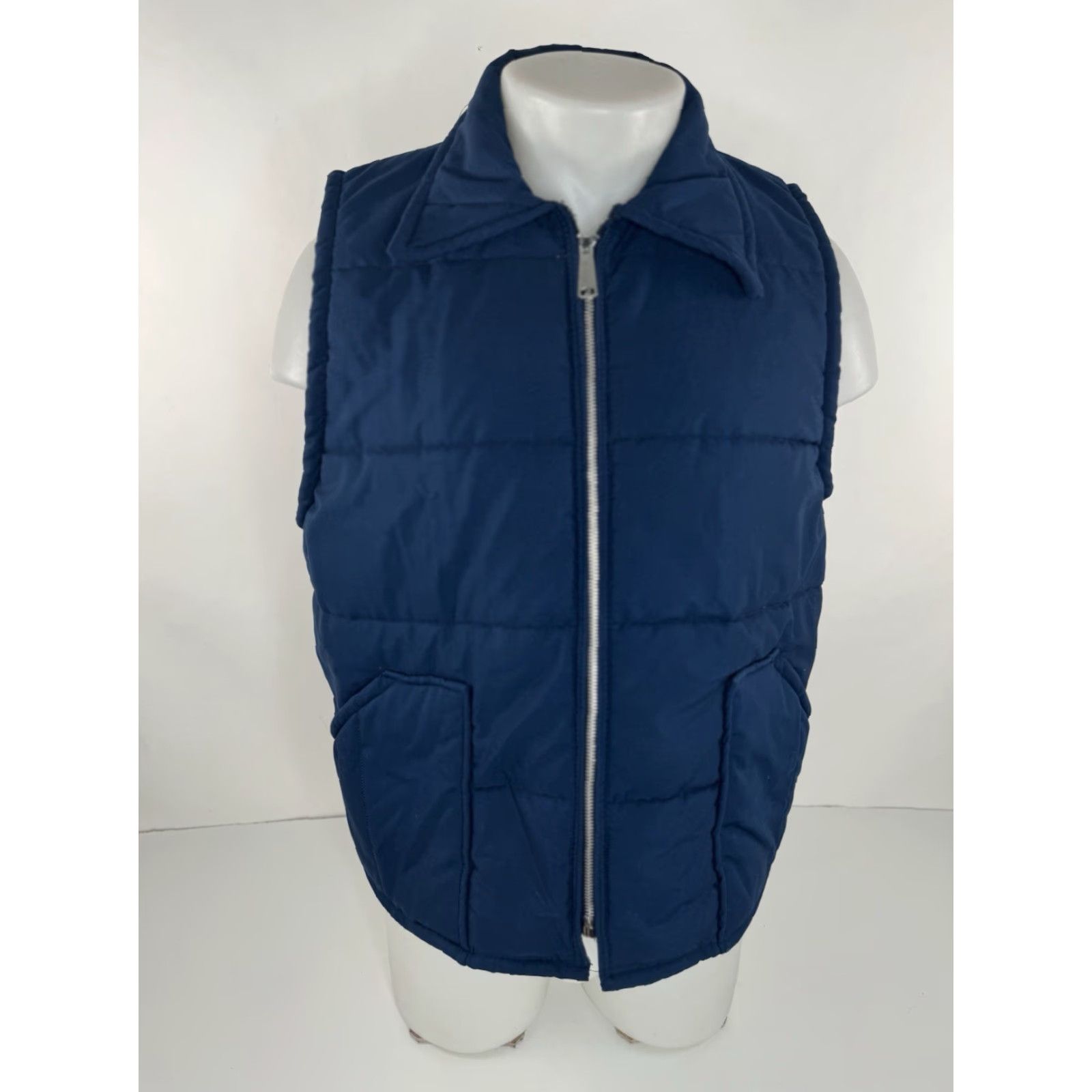 Vintage TOM CAT Vest Men L Quilted Blue Nine Lives Longley Vintage Ranch Field Chore L Longley Quilted Vest Size US L / EU 52-54 / 3 - 2 Thumbnail