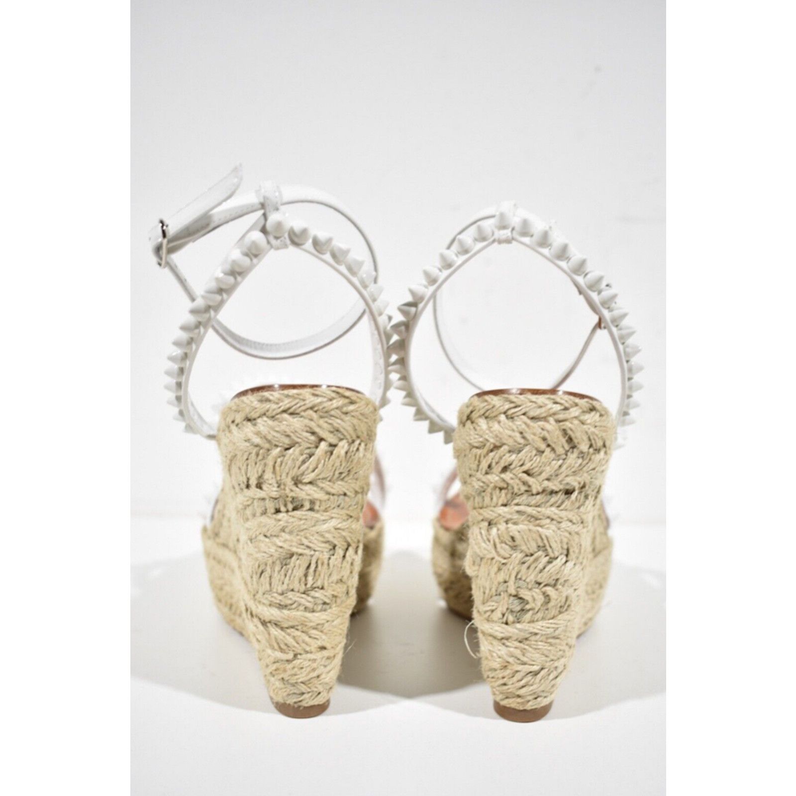 Christian Louboutin Mafaldina Zeppa 120 White Platform Wedge Sandal Heel Pump 41 Size US 11 / IT 41 - 11 Thumbnail