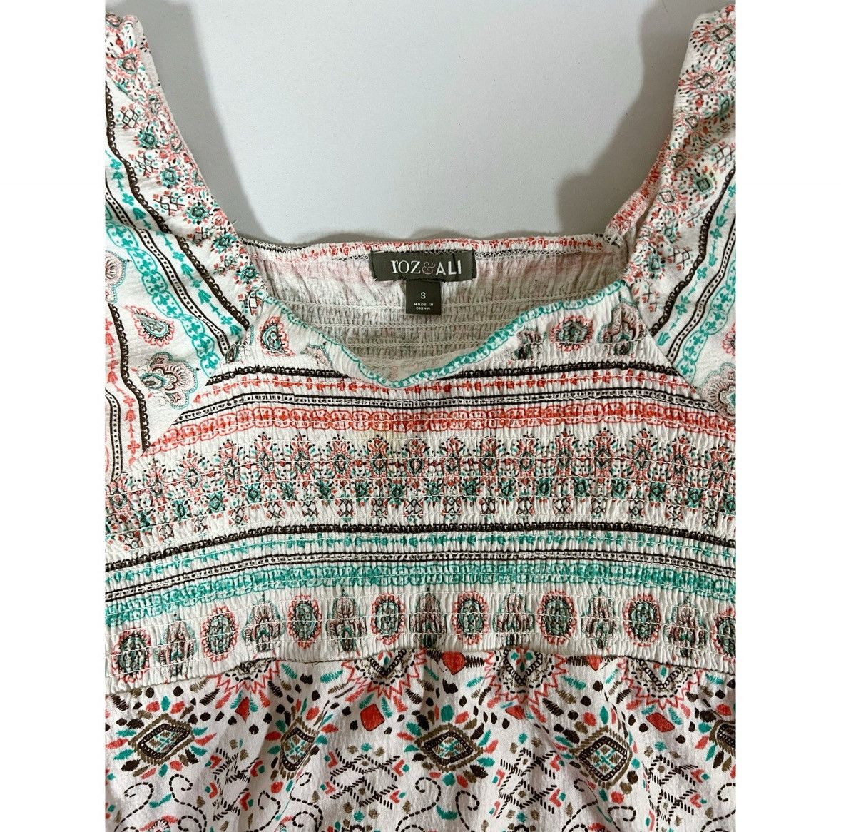 Vintage Roz & Ali Boho Bohemian Y2K Babydoll Shirt Blouse Size S 🤎✨ Size S / US 4 / IT 40 - 3 Thumbnail