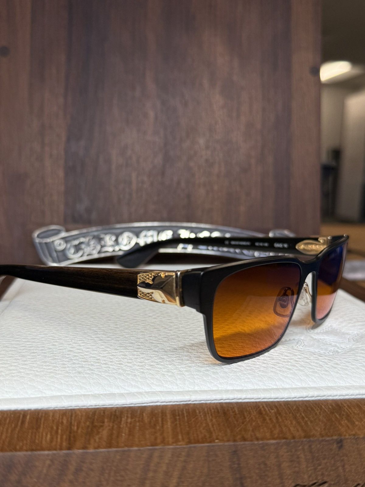 Chrome Hearts Chrome Hearts Gag’n Wood Sunglasses Size ONE SIZE - 10 Thumbnail