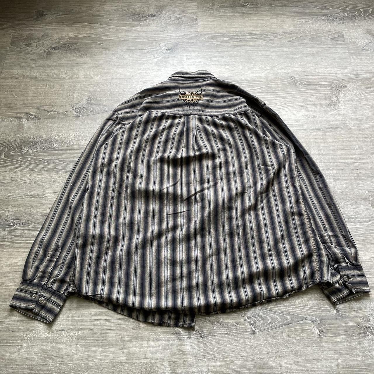 Harley Davidson × Vintage Vintage Y2K Harley Davidson Western Grunge Button Up Shirt Size US XL / EU 56 / 4 - 2 Thumbnail