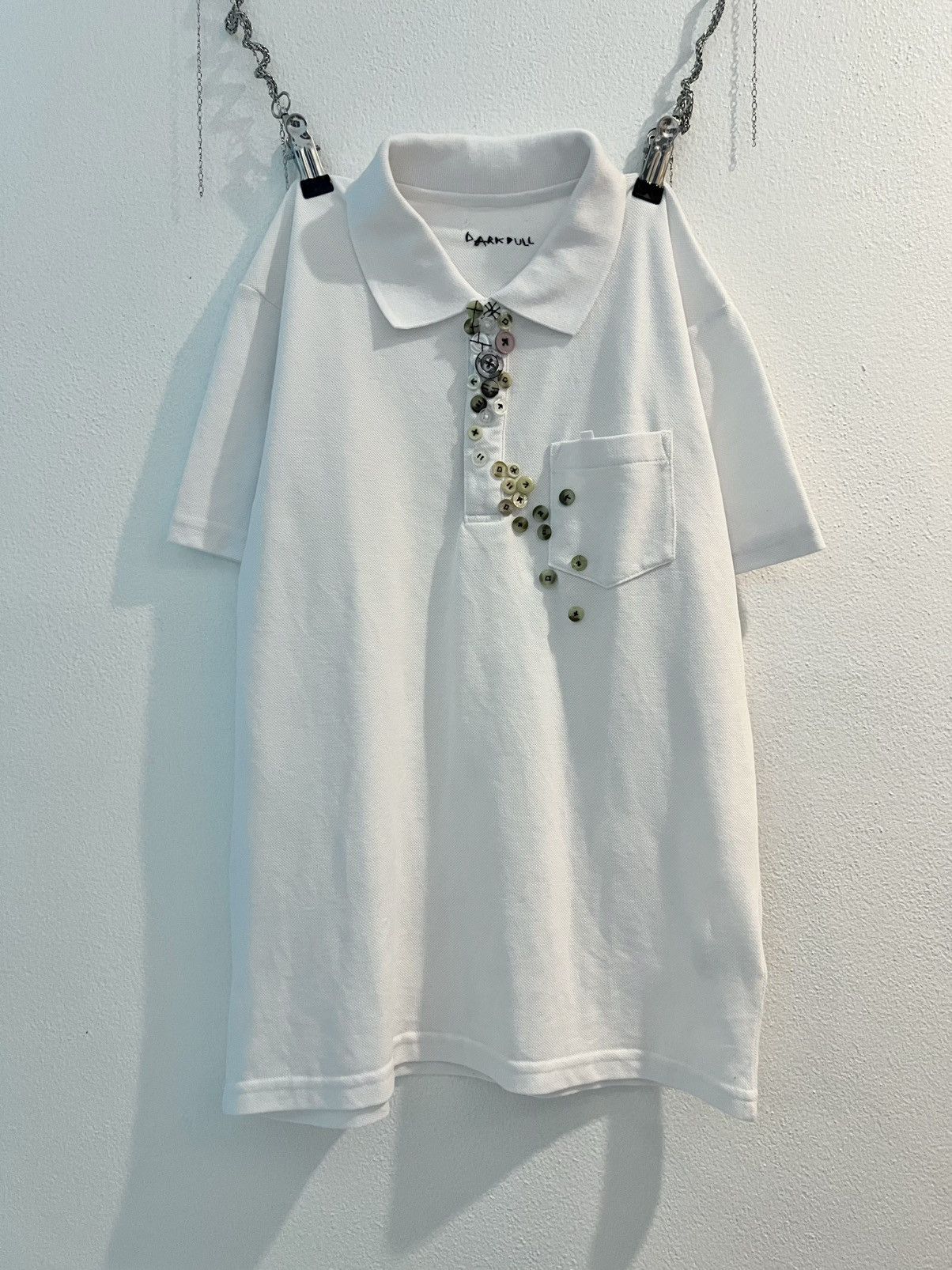 Vintage Many Button Polo Tshirt Size US S / EU 44-46 / 1 - 2 Thumbnail