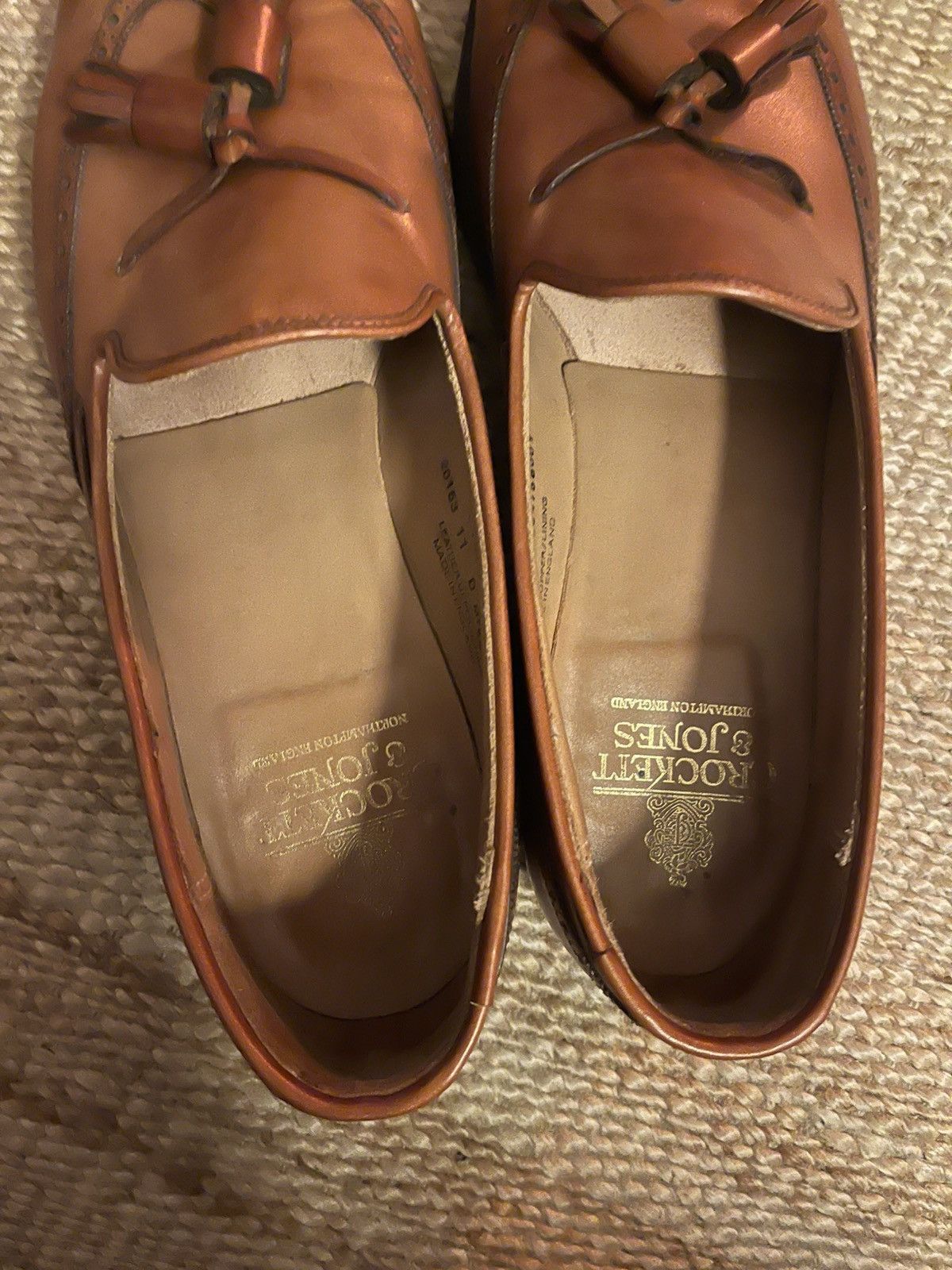 Crockett & Jones Crocket & Jones Lichfield 3 Tan Brown Leather Tassel Loafers Size US 11 / EU 44 - 2 Thumbnail