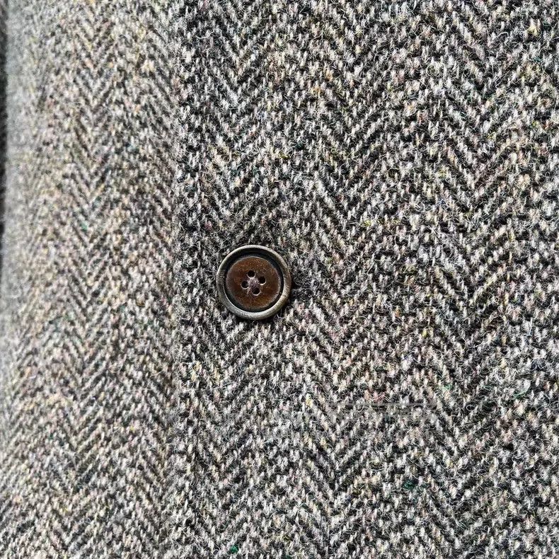 RRL Ralph Lauren RRL Ralph Lauren American-made wool herringbone pattern bl Size 44S - 3 Thumbnail