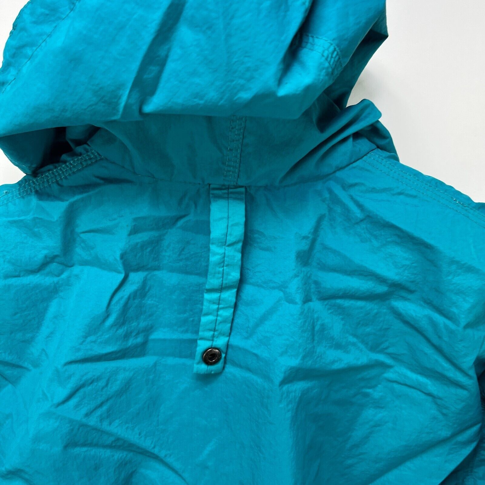 Nike × Vintage Vintage 90s Nike Tonal Swoosh Jacket Womens Med Teal Anorak Size M / US 6-8 / IT 42-44 - 12 Thumbnail