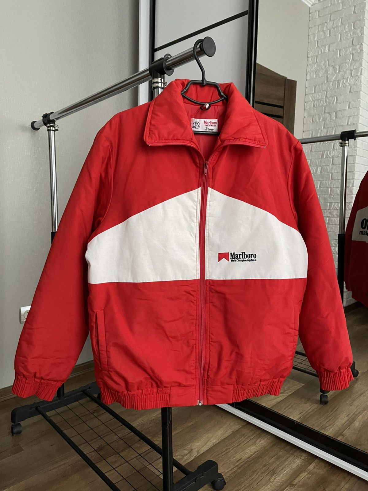 Marlboro Marlboro Vintage World Championship Team Bomber Jacket 90s Size US L / EU 52-54 / 3 - 6 Thumbnail