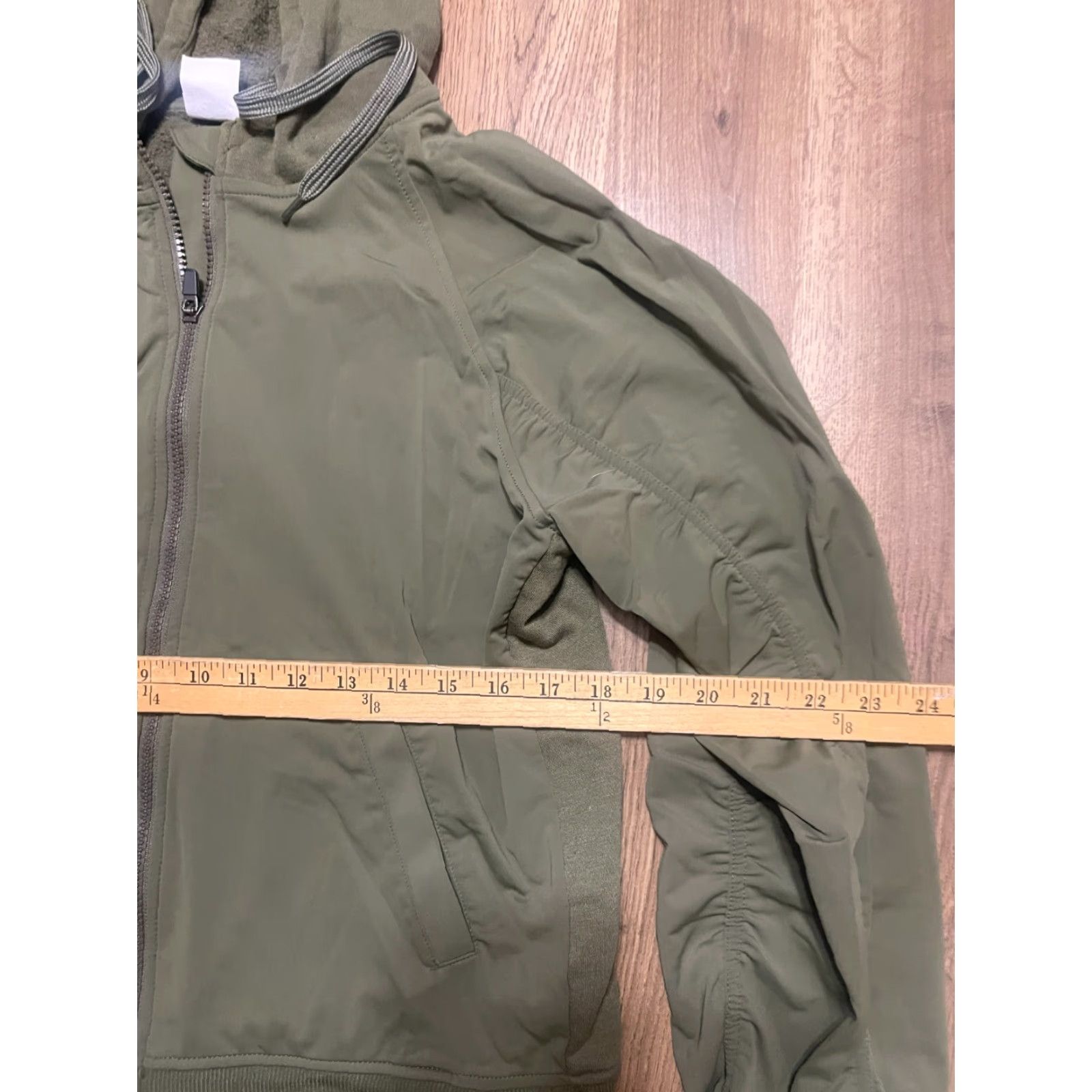 Athletic Works Athletic Works Hoodie Women's Medium Green Sweatshirt Full Zip Long Sleeve Size M / US 6-8 / IT 42-44 - 6 Thumbnail