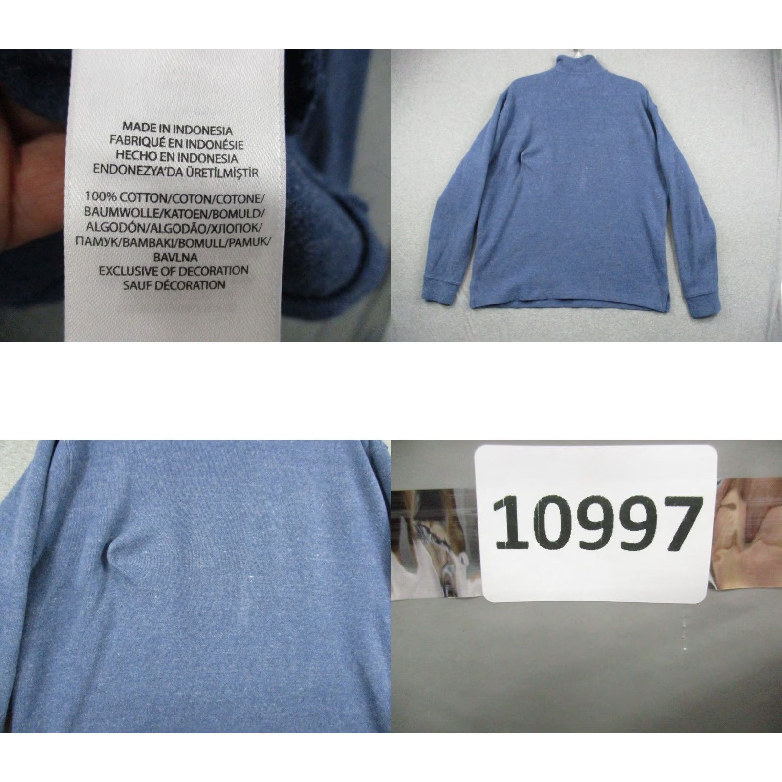 Polo Ralph Lauren Polo Ralph Lauren Pullover Large Men 1/4 Zip Long Sleeve Heathered Blue Polo Ralph Lauren Pullover 1/4 Zip Large Men Heathered Blue Size US L / EU 52-54 / 3 - 8 Thumbnail