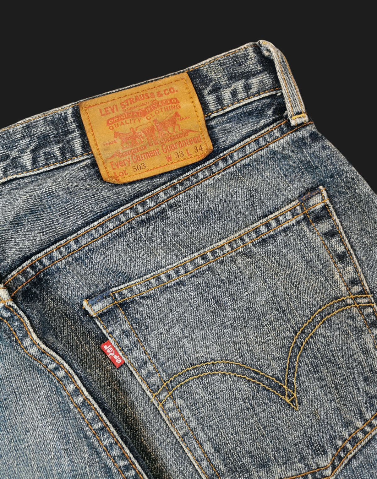 Levi's Vintage Levis 503 Mens Jeans Size US 34 / EU 50 - 3 Thumbnail