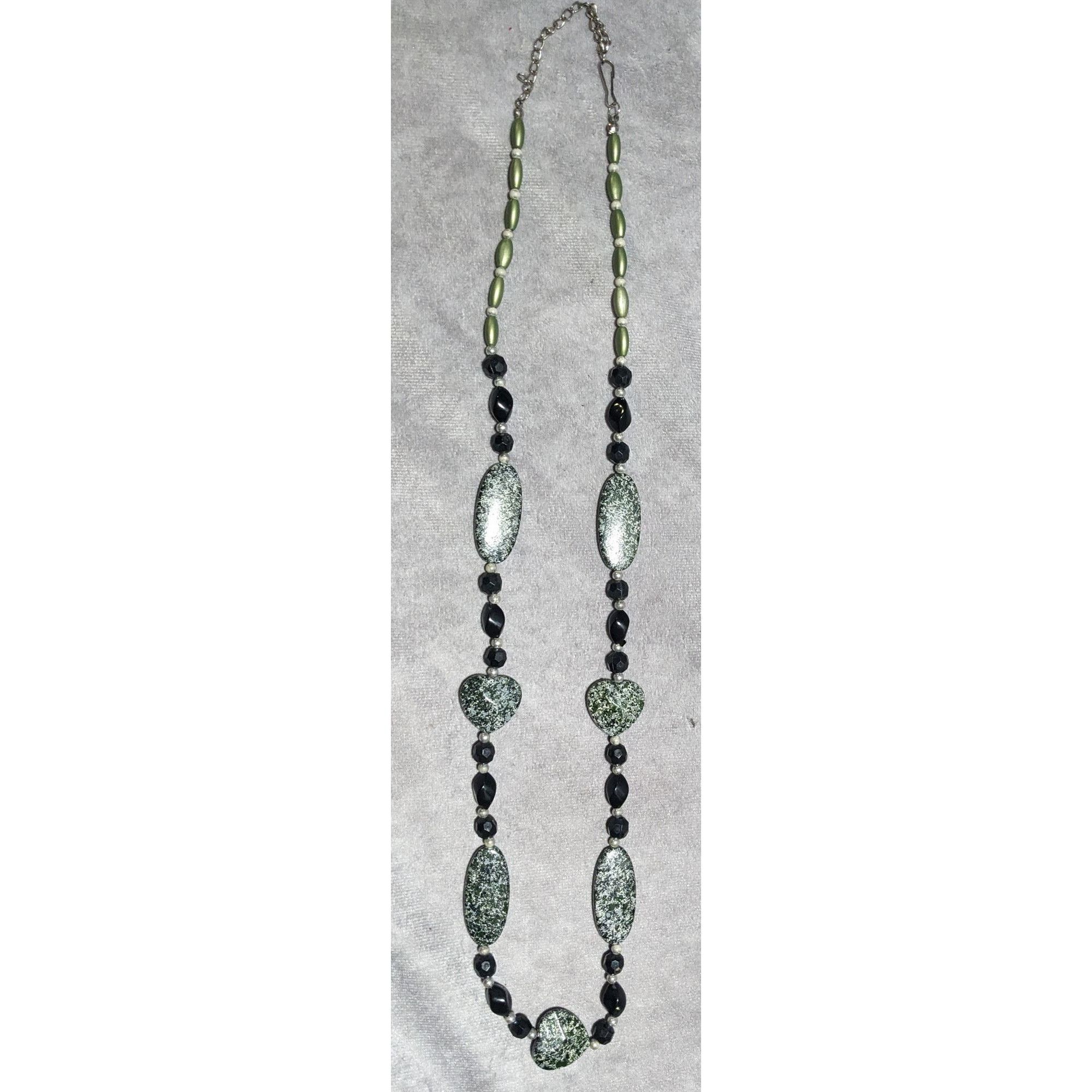Other Green & Black Speckled Beaded Necklace Size ONE SIZE - 9 Thumbnail