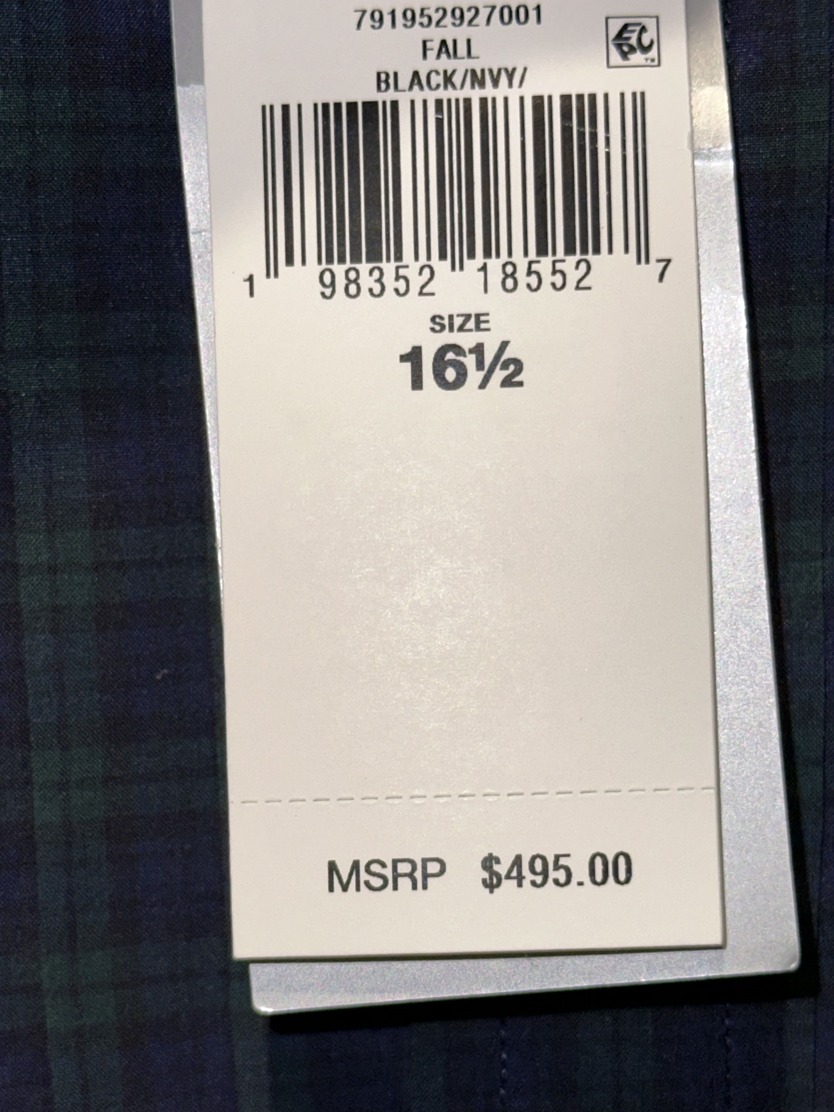 Ralph Lauren Purple Label RALPH LAUREN P-LABEL Cotton Poplin Tartan Shirt $495 16.5 Size US XL / EU 56 / 4 - 6 Thumbnail