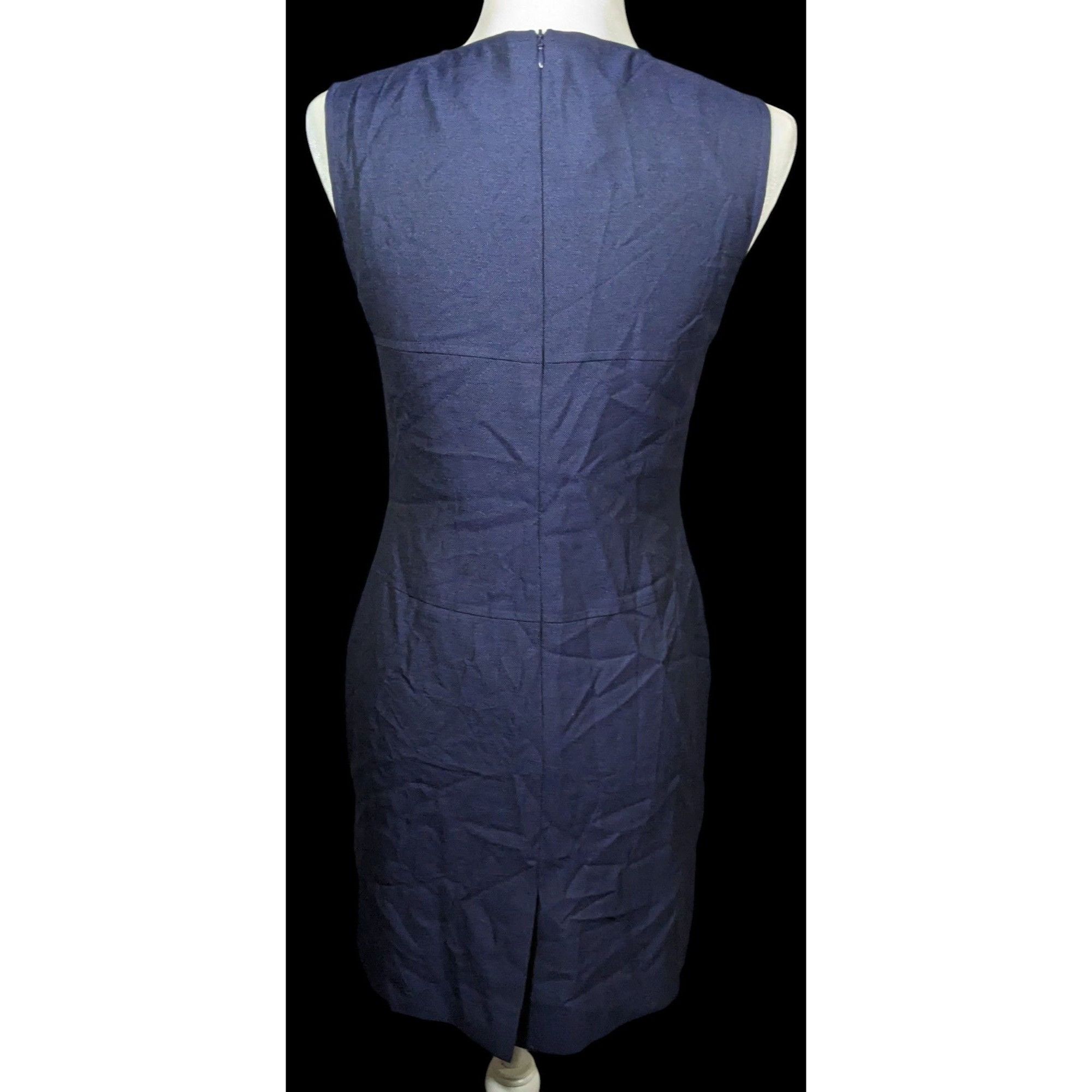 Kasper Vintage Kasper A.S.L. Petite Navy Dress Suit (Dress And Coat Size S / US 4 / IT 40 - 3 Thumbnail