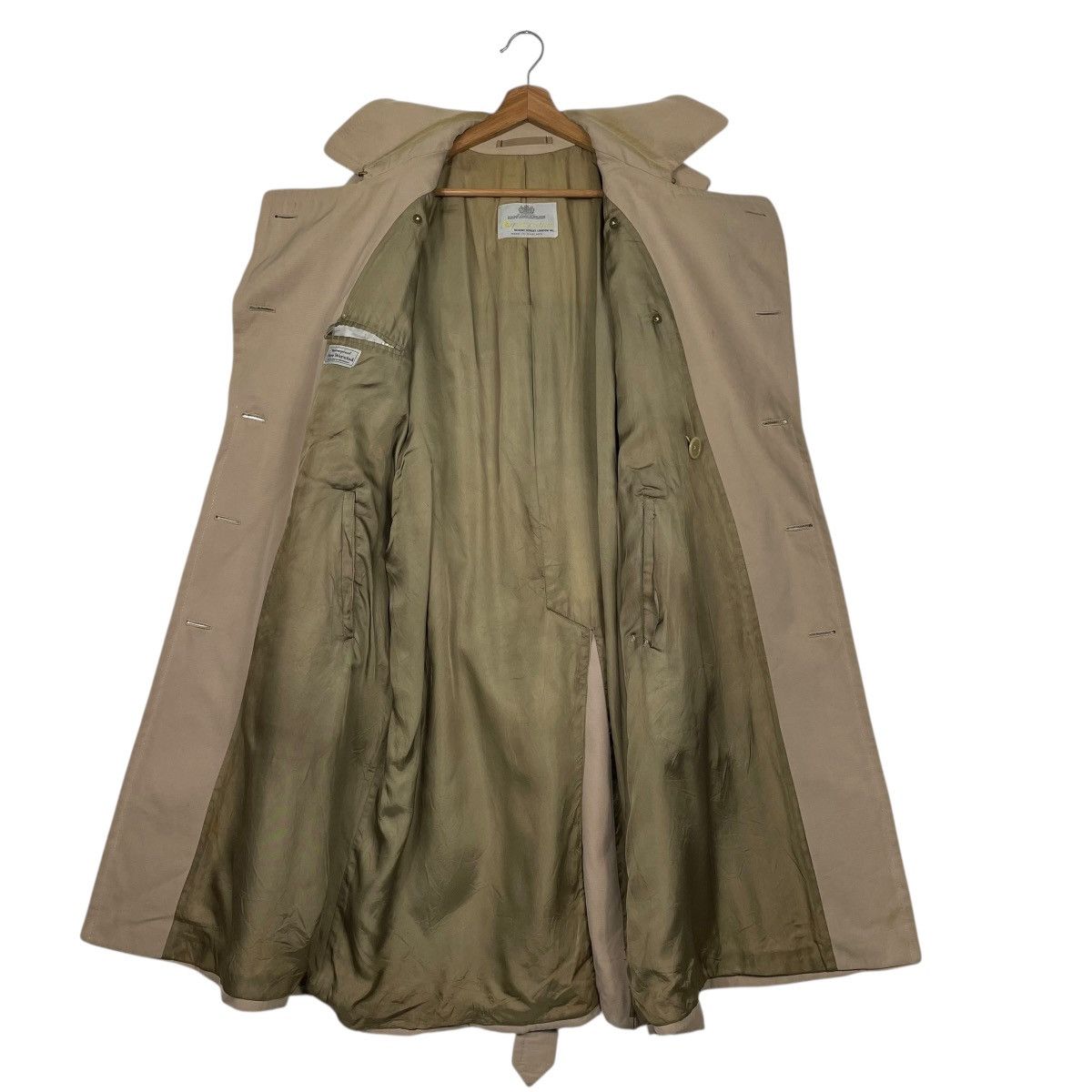Aquascutum Vtg Aquascutum Double Breasted Showerproof Trenchcoat Size M / US 6-8 / IT 42-44 - 12 Thumbnail