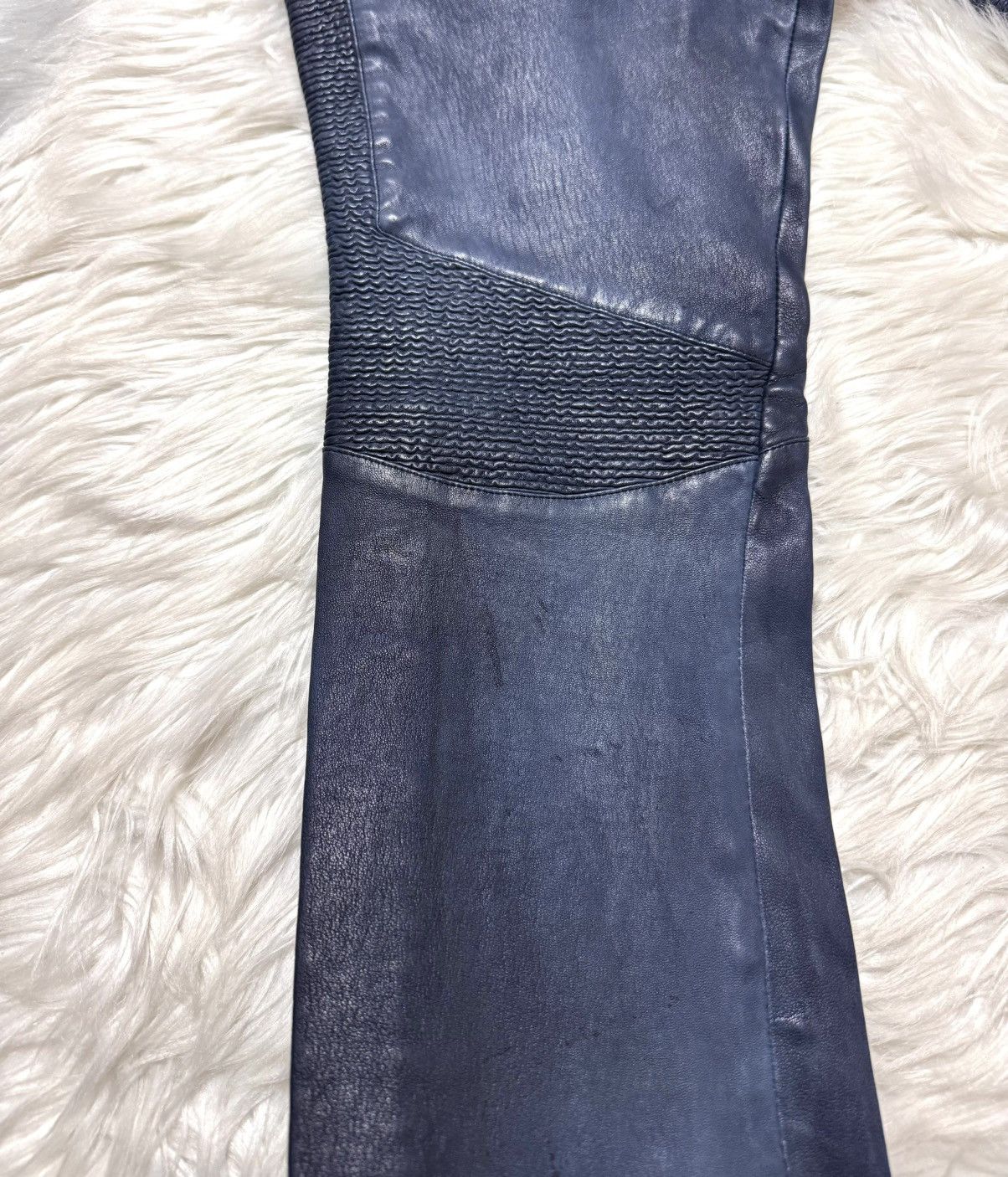 Balmain Balmain Homme Super Stretch Lamb Leather Biker Pants Size US 28 / EU 44 - 17 Thumbnail