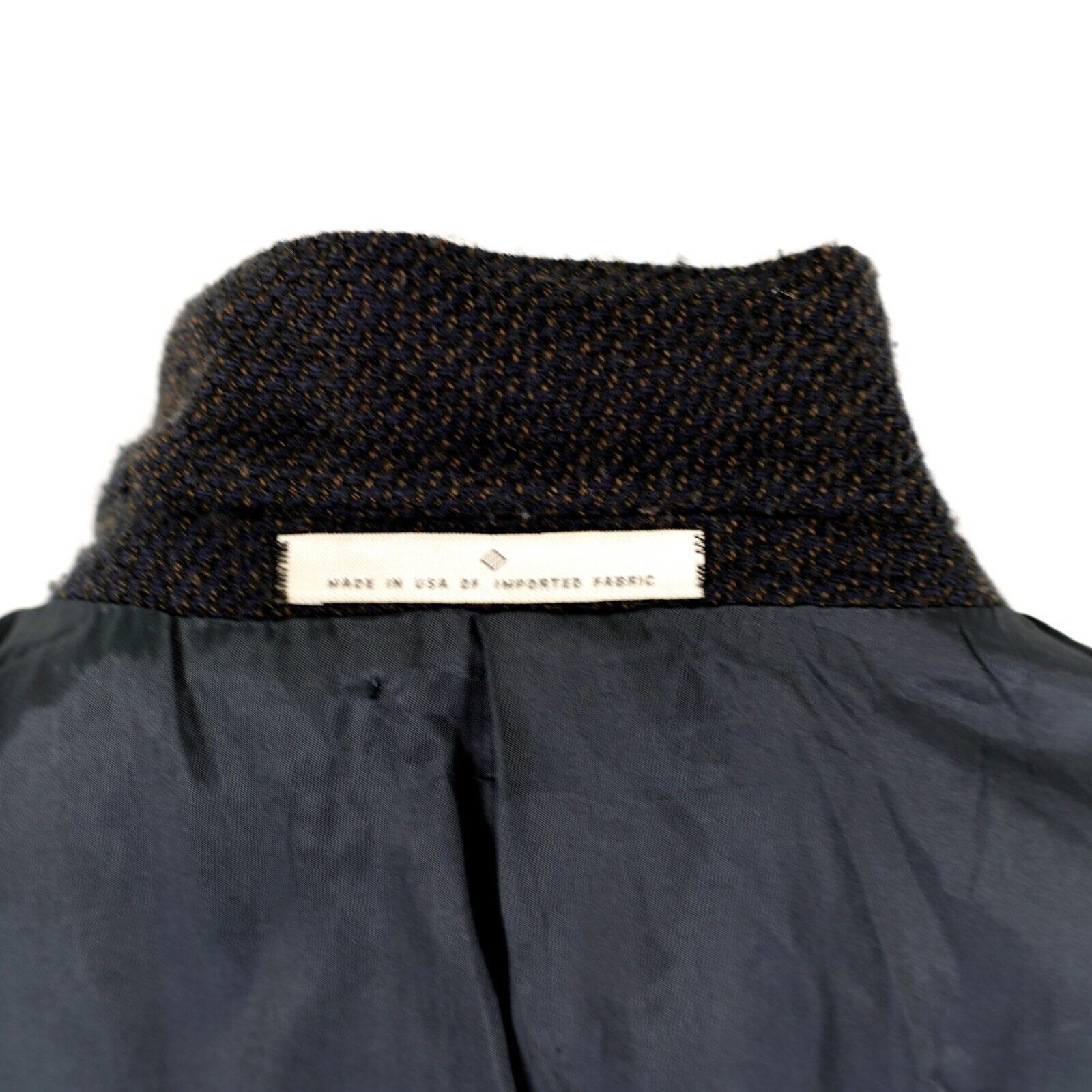 Joseph Abboud Joseph Abboud Soft Tweed Wool Blue Black Tan Check 3 Button Size 44R - 13 Thumbnail