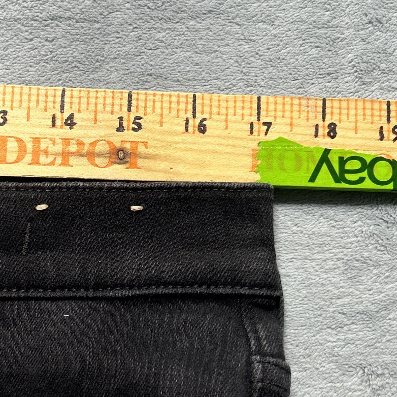 Madewell Beyond Baggy Jeans Womens 31 34x27 Dojo Black Hamilton Wide Size 31" - 11 Thumbnail