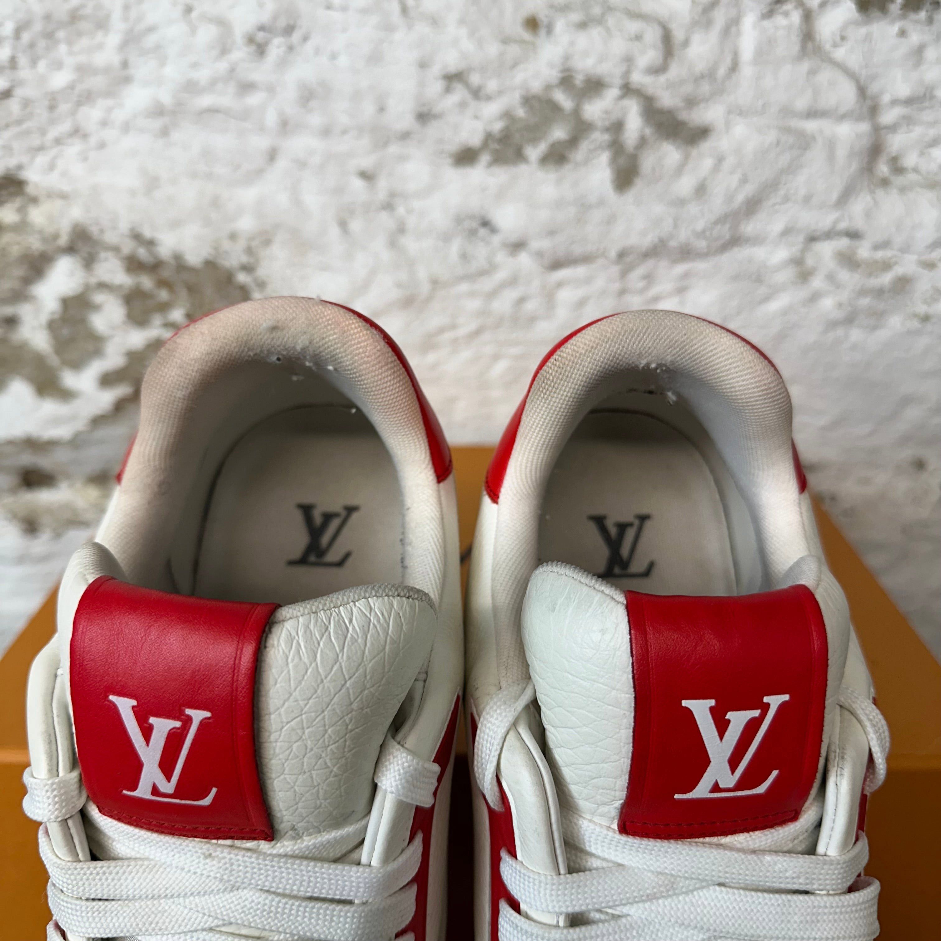 Louis Vuitton Louis Vuitton Yayoi Kusama Red White Trainer Sz 11.5 (10LV) Size US 11.5 / EU 44-45 - 4 Thumbnail