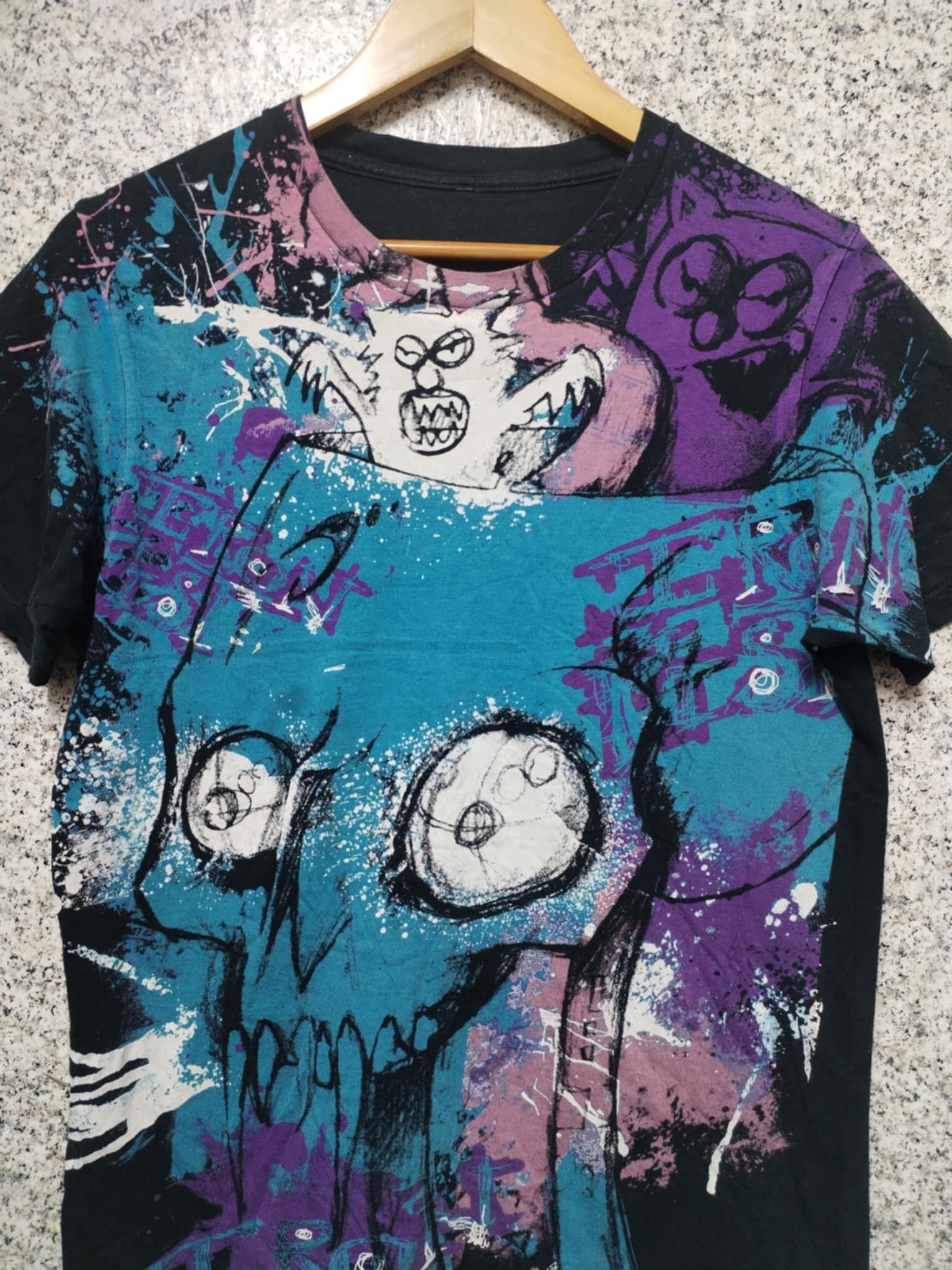 Affliction × Iron Fist × Vintage Vintage Y2K Iron Fist graphic tee grunge goth style Size US S / EU 44-46 / 1 - 3 Thumbnail