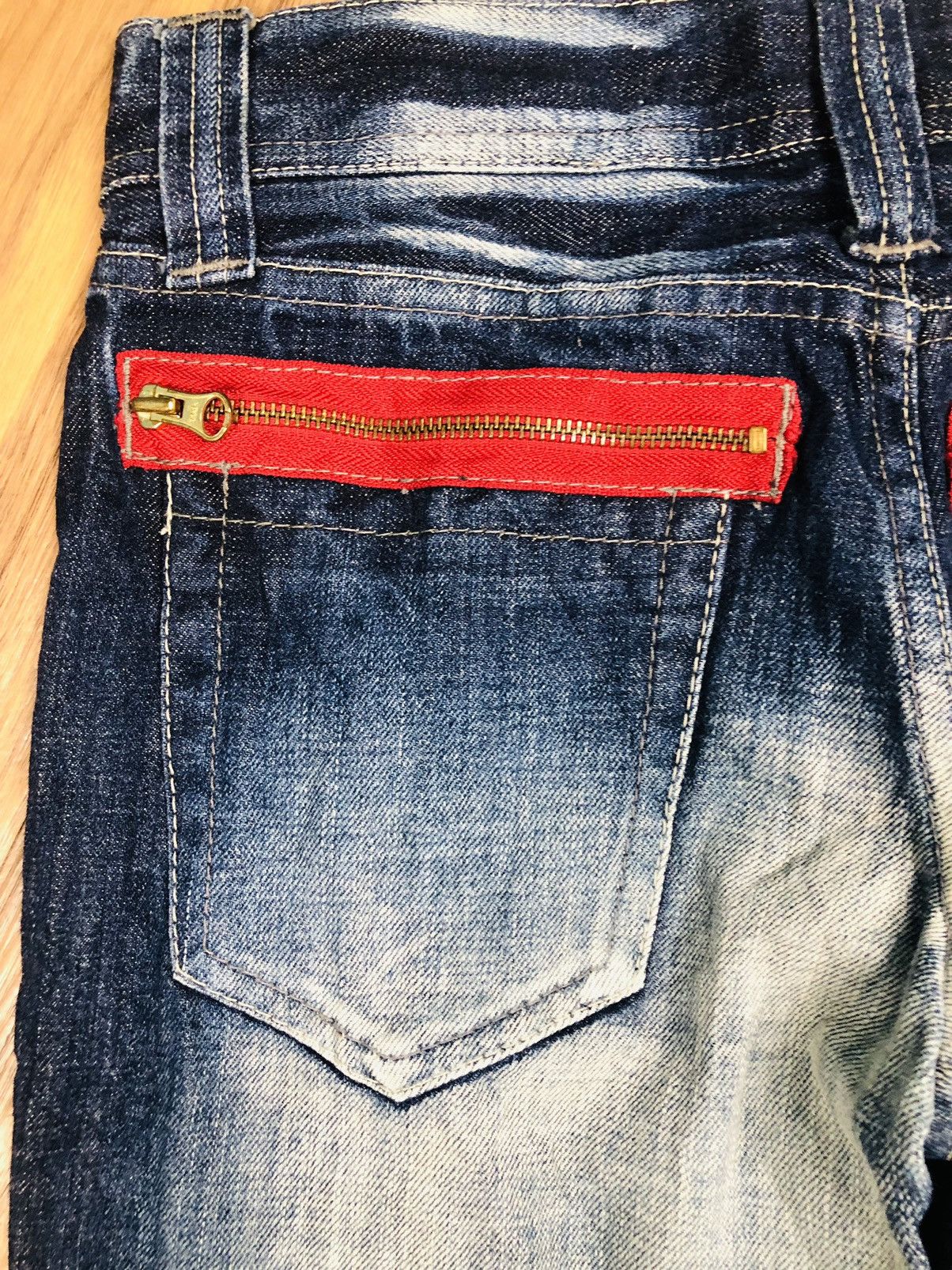 If Six Was Nine Varosh Designer Ripped Jeans with Ankle Zips (40) Size 42" / US 20 - 16 Thumbnail