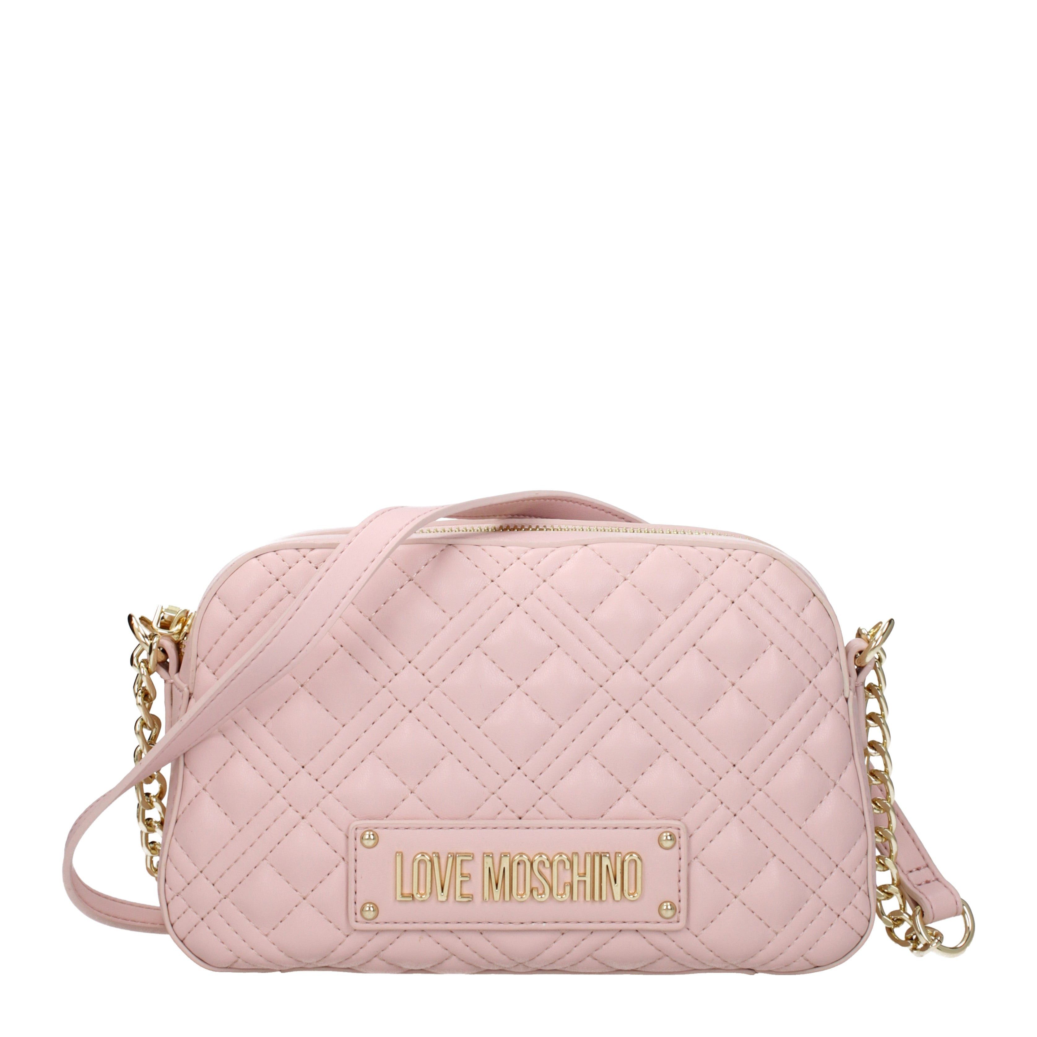 Love Moschino Crossbody Bag In Polyurethane in Pink, Women's