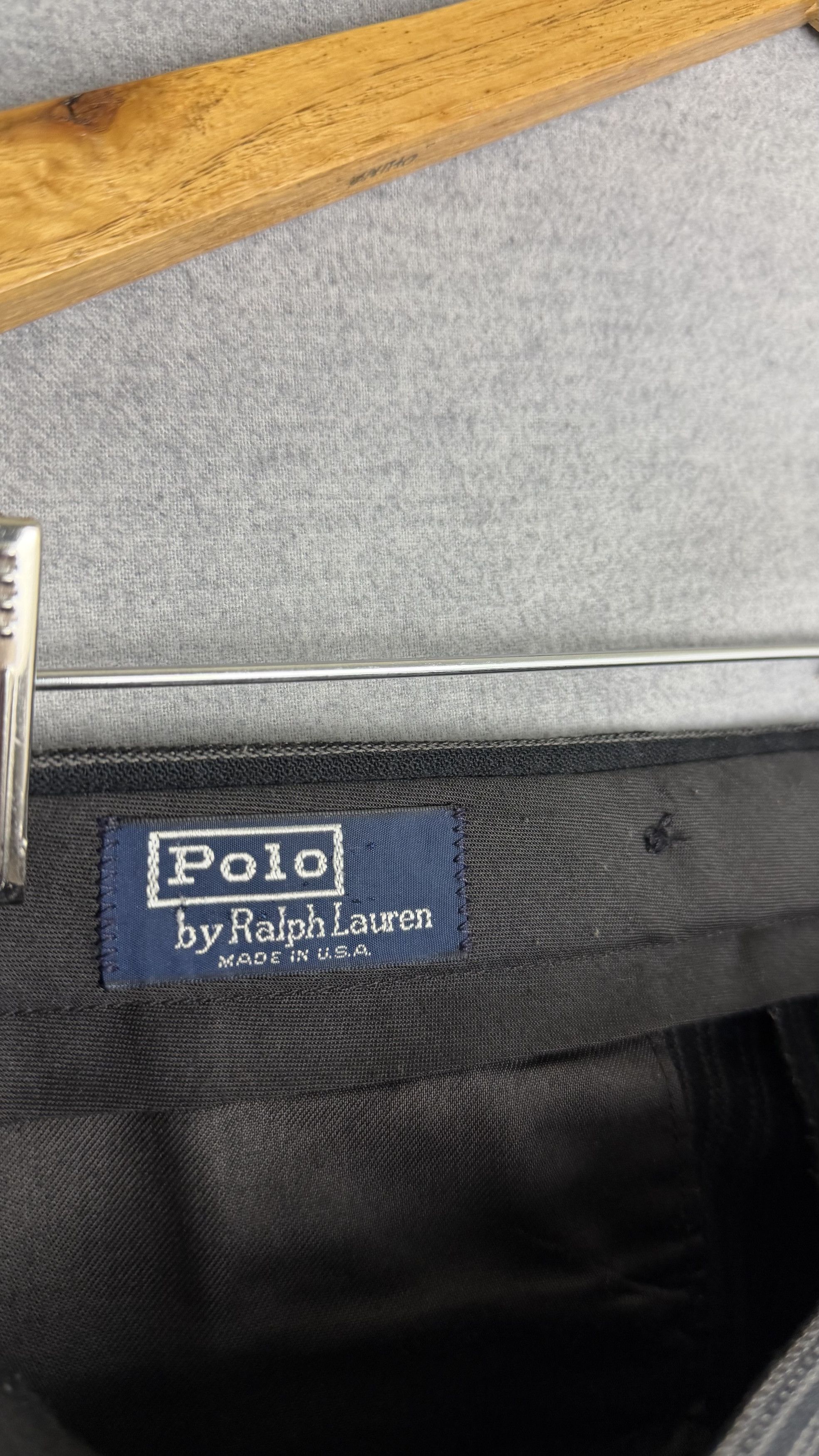 Polo Ralph Lauren Polo Ralph Lauren Mens Pinstripe Pleated Buckleback 32x32 Size US 32 / EU 48 - 4 Thumbnail