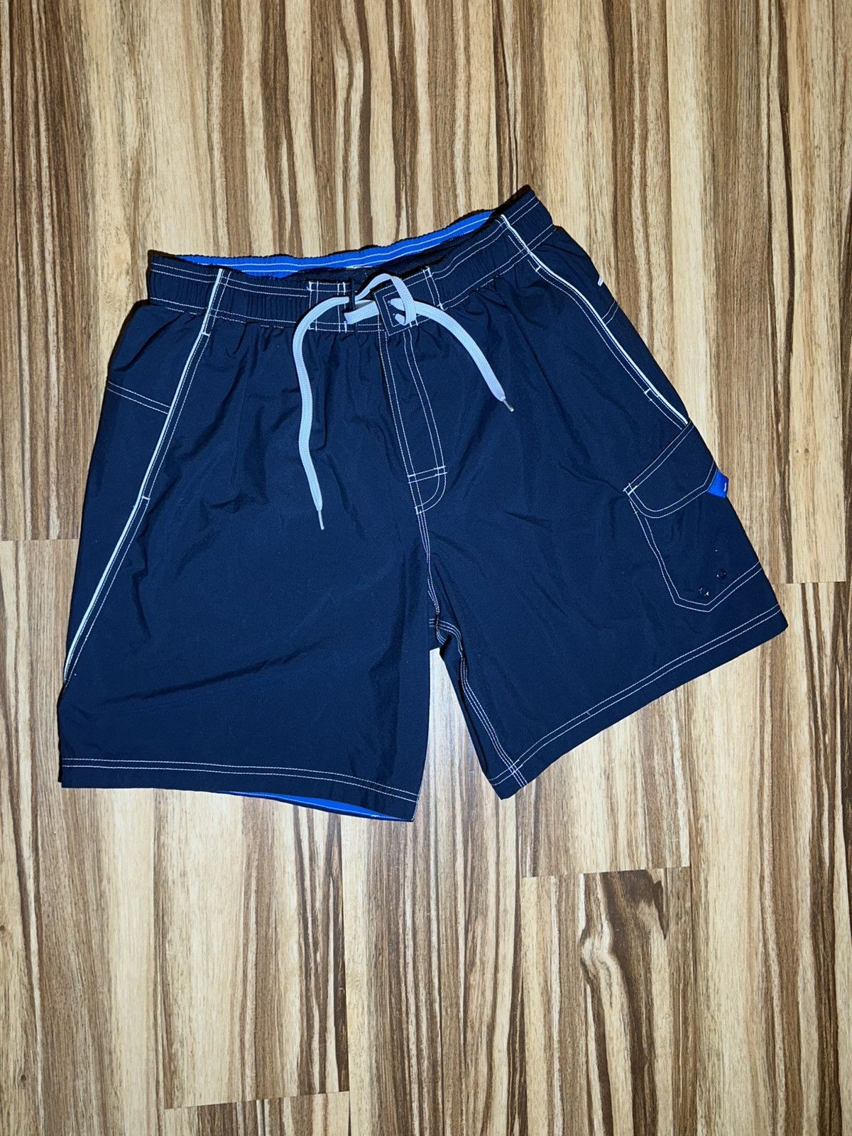 Speedo 2010 Speedo Dark Blue Board Shorts with Blue Accents Size US 32 / EU 48 - 2 Thumbnail