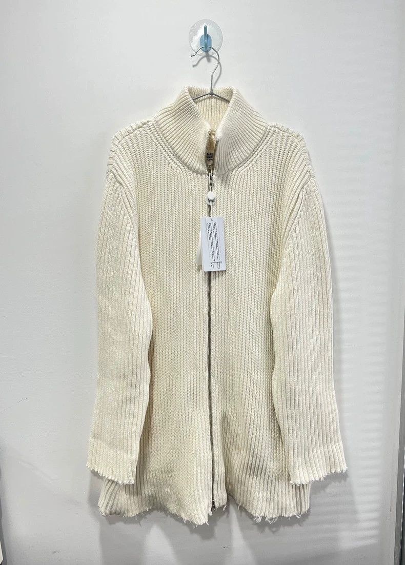 Maison Margiela Maison Margiela White knit sweater 2501-Nextarrow Size US L / EU 52-54 / 3 - 1 Thumbnail