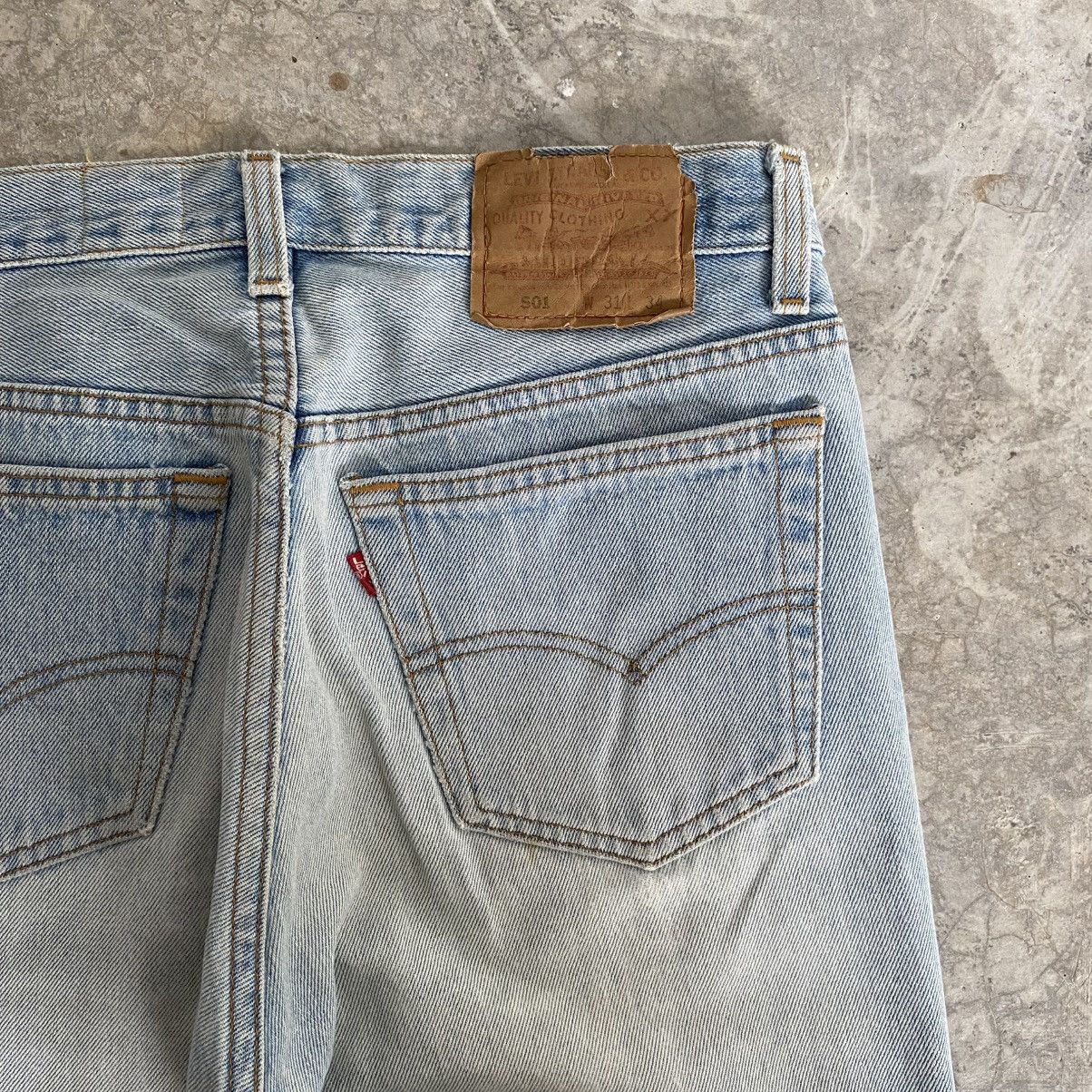 Levi's Vintage 90’s Levis 501 x Dorobo Nikki Printed Blue Jeans Size US 30 / EU 46 - 19 Thumbnail