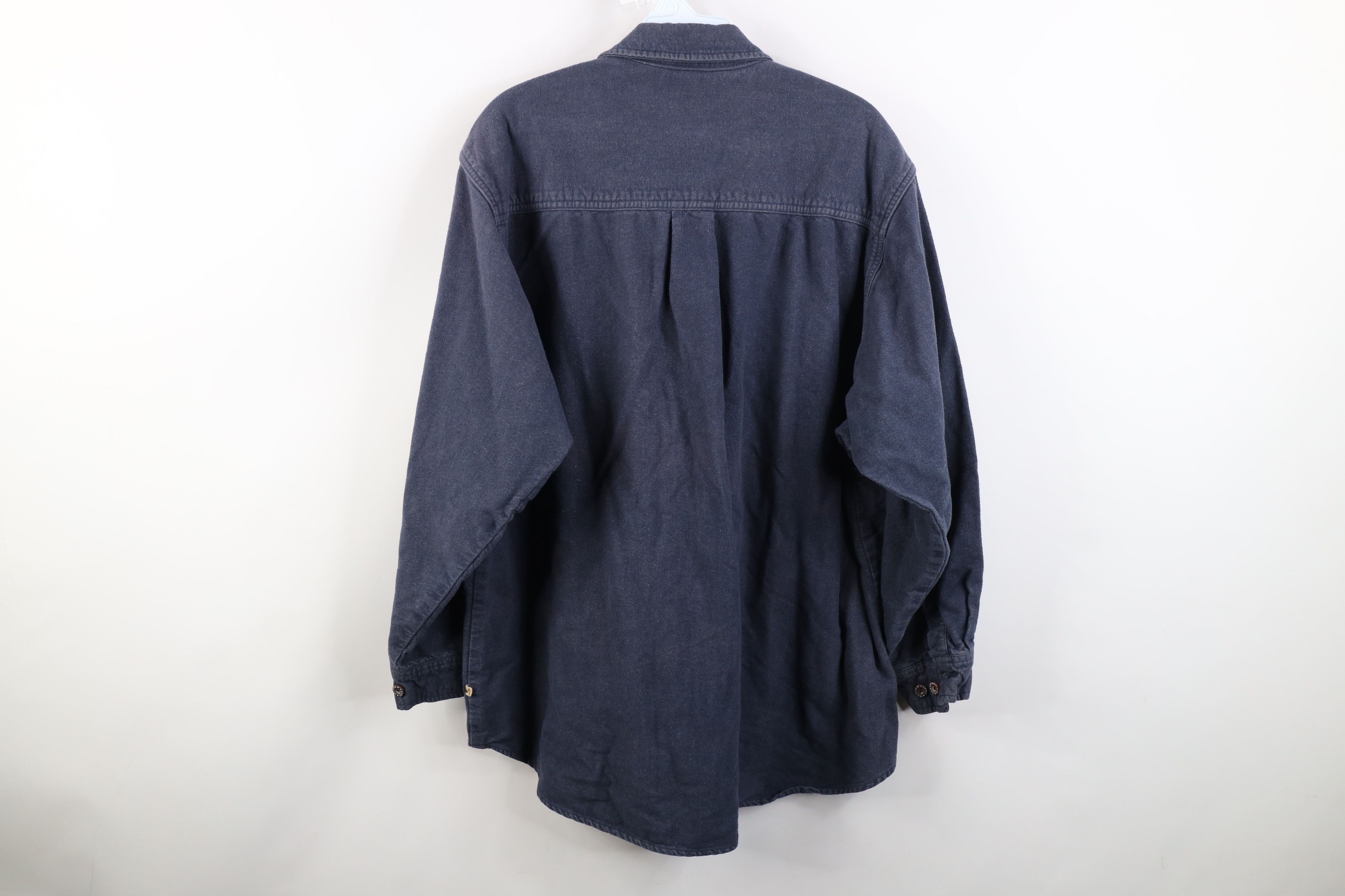 Vintage Vintage 90s Y2K Streetwear Heavy Chamois Cloth Button Shirt Size US XL / EU 56 / 4 - 12 Thumbnail