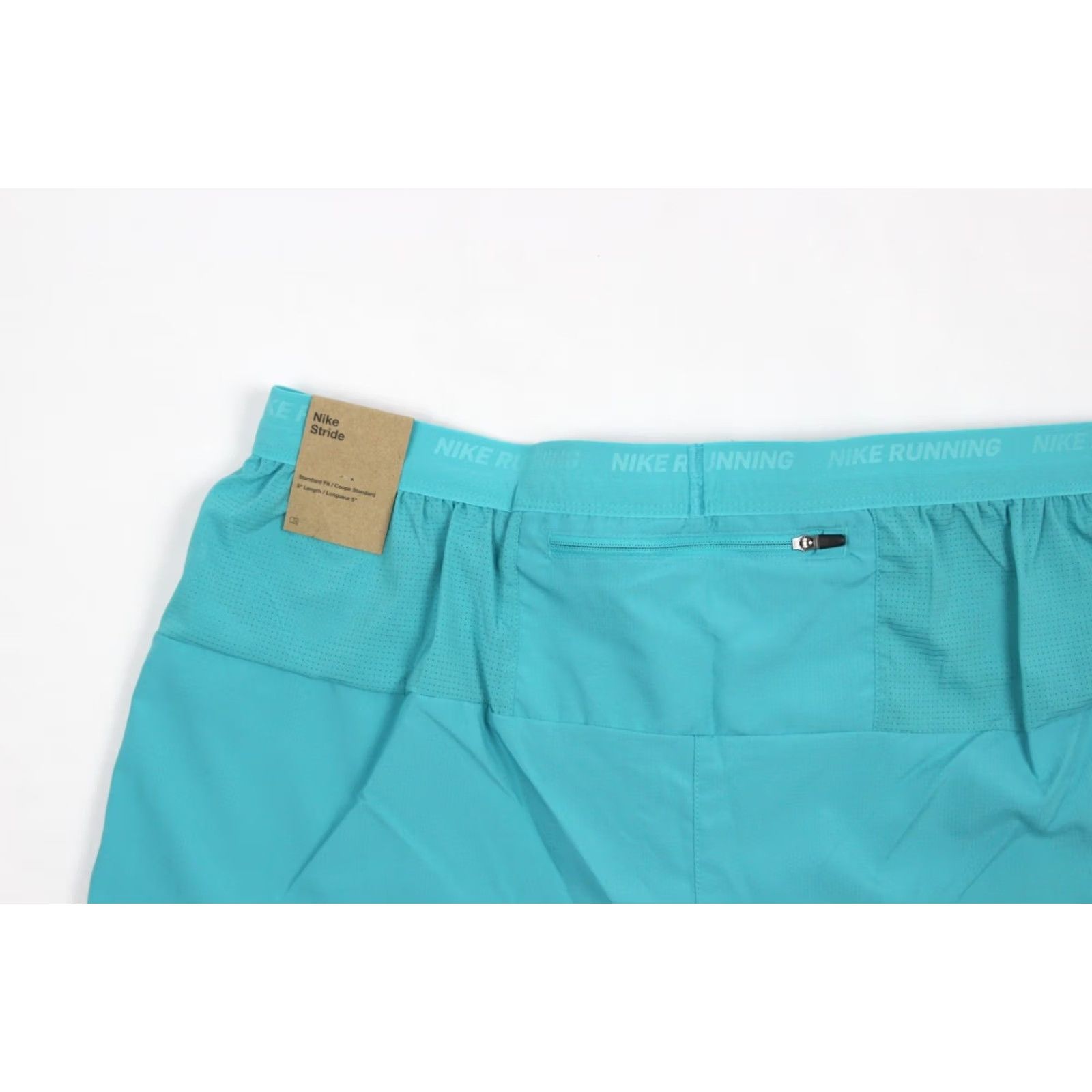 Nike Nike Stride Men's Dri-FIT 5" 2-in-1 Running Shorts L Dusty Cactus Blue, Pockets, Lightweight, Pockets, Regular Rise, Inseam 5" Size US 33 - 3 Thumbnail