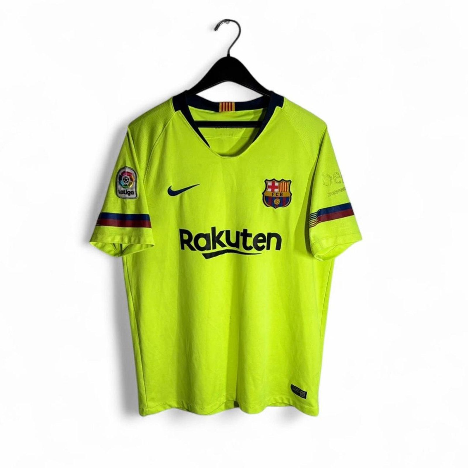 Nike Nike barcelona 2017-18 yellow third jersey kit size small Size US M / EU 48-50 / 2 - 1 Thumbnail