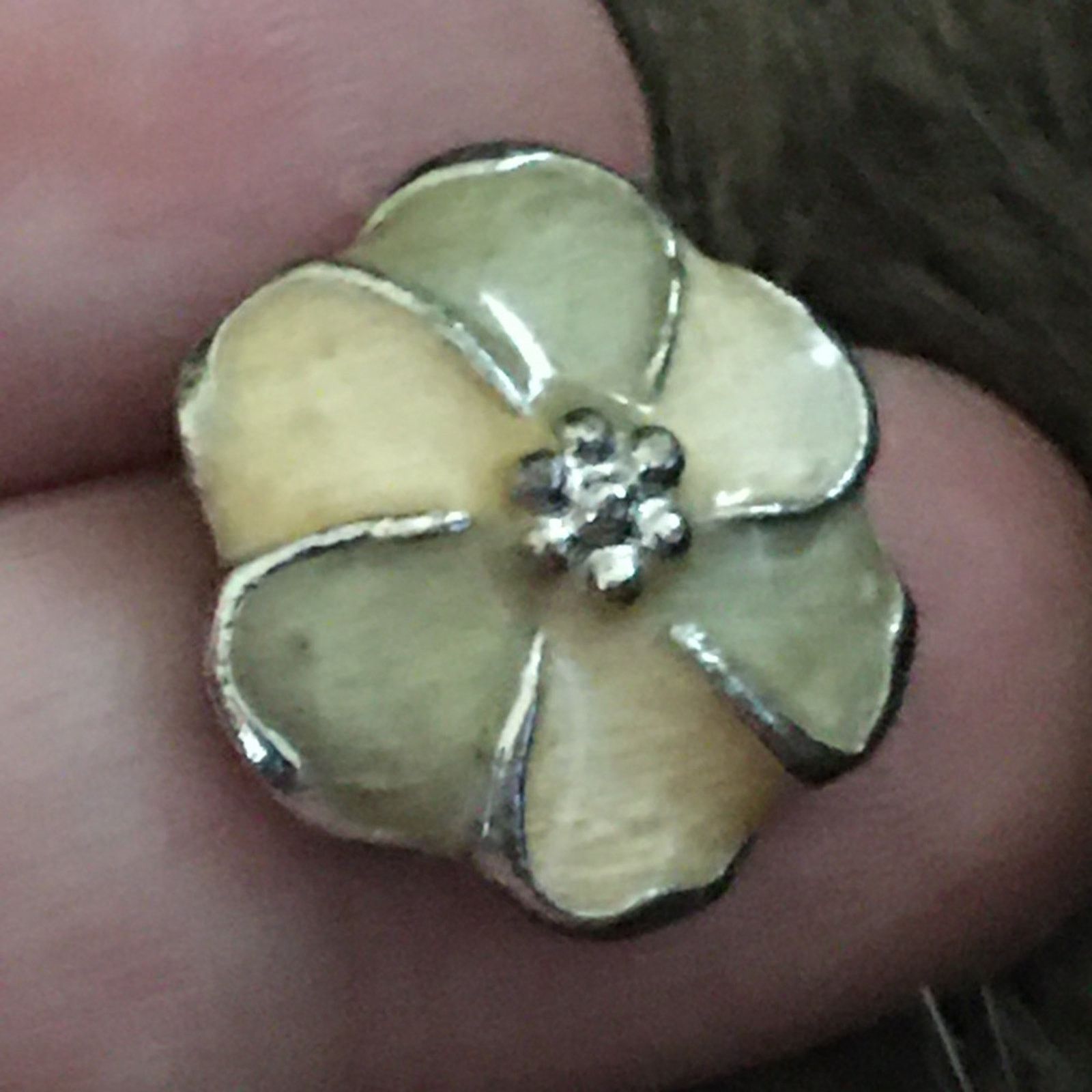 Vintage Vintage enamel flower pierced earrings Size ONE SIZE - 3 Thumbnail