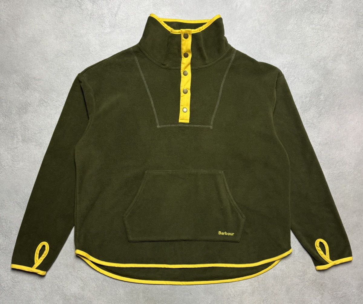 Barbour Barbour Berrington Overlayer Fleece Pullover Sweatshirt Size L / US 10 / IT 46 - 1 Thumbnail