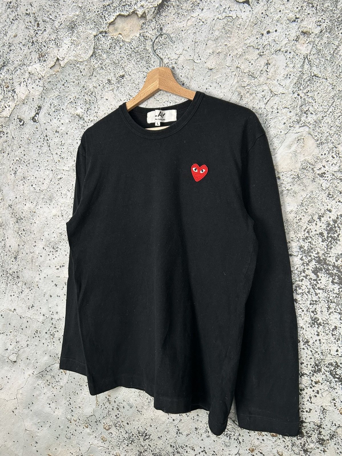 Comme des Garcons PLAY Comme Des Garcons Play Black Longsleeve Japanese Streetwear Size US L / EU 52-54 / 3 - 2 Thumbnail