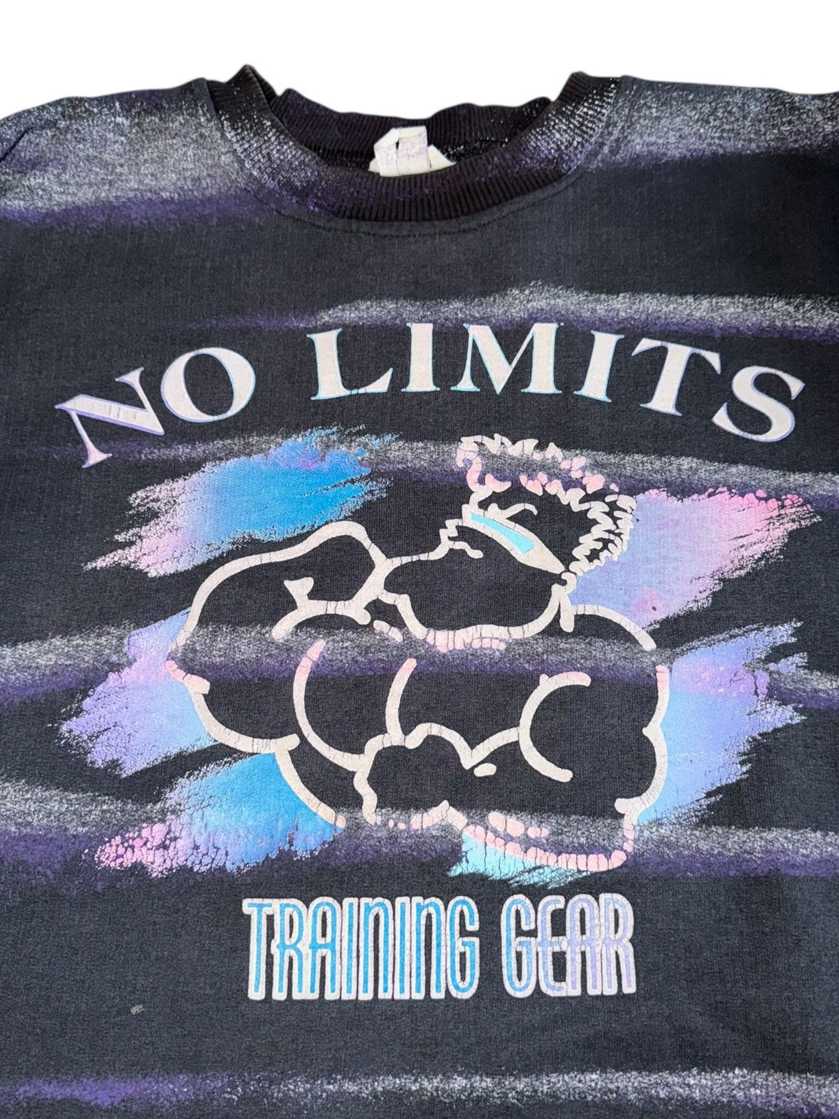 Vintage Vintage 90s no limits training gear bodybuilding gym sweater Size US L / EU 52-54 / 3 - 7 Thumbnail