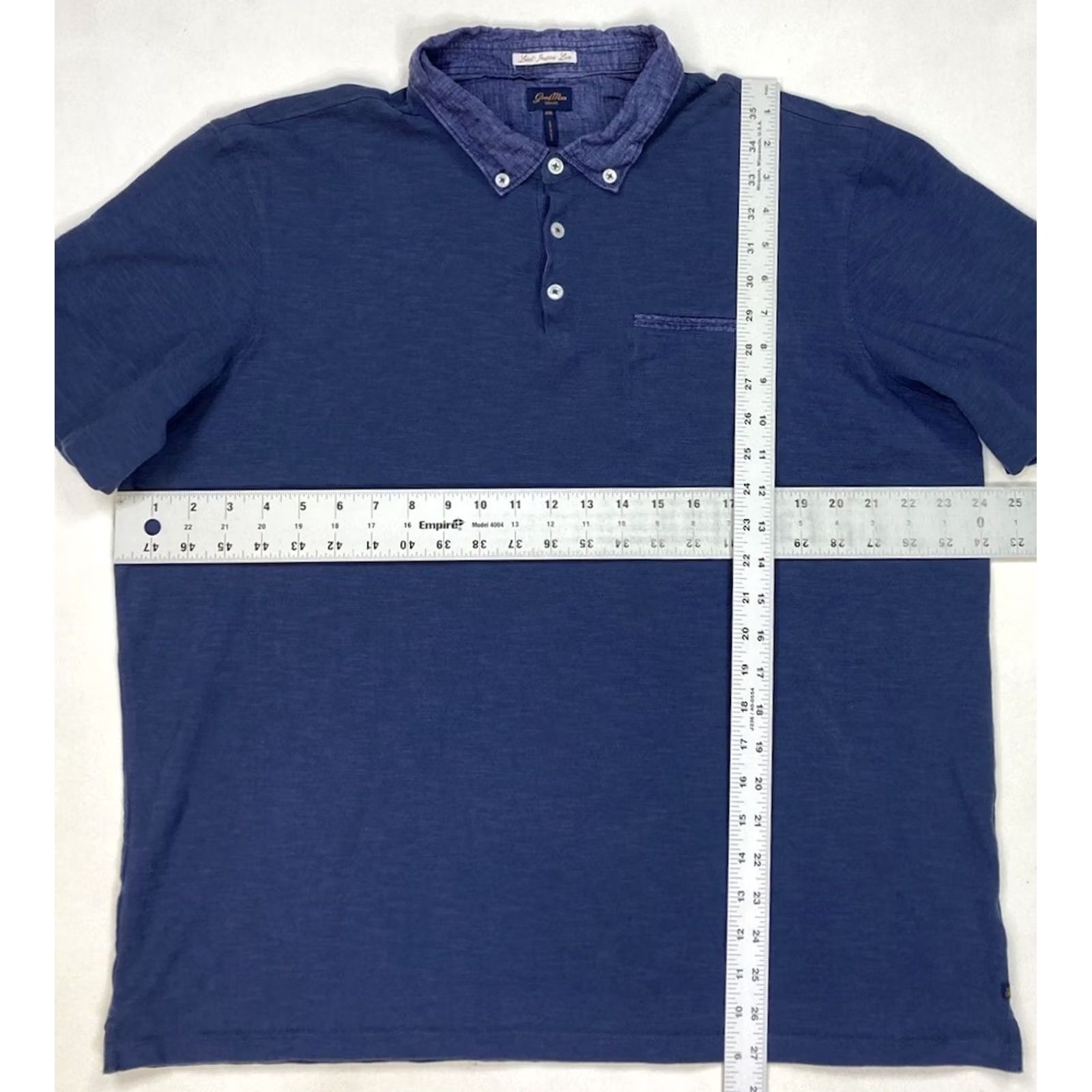 Vintage VINTAGE Good Man Brand Polo Shirt Men XXL Blue Short Sleeve Size US XXL / EU 58 / 5 - 6 Thumbnail