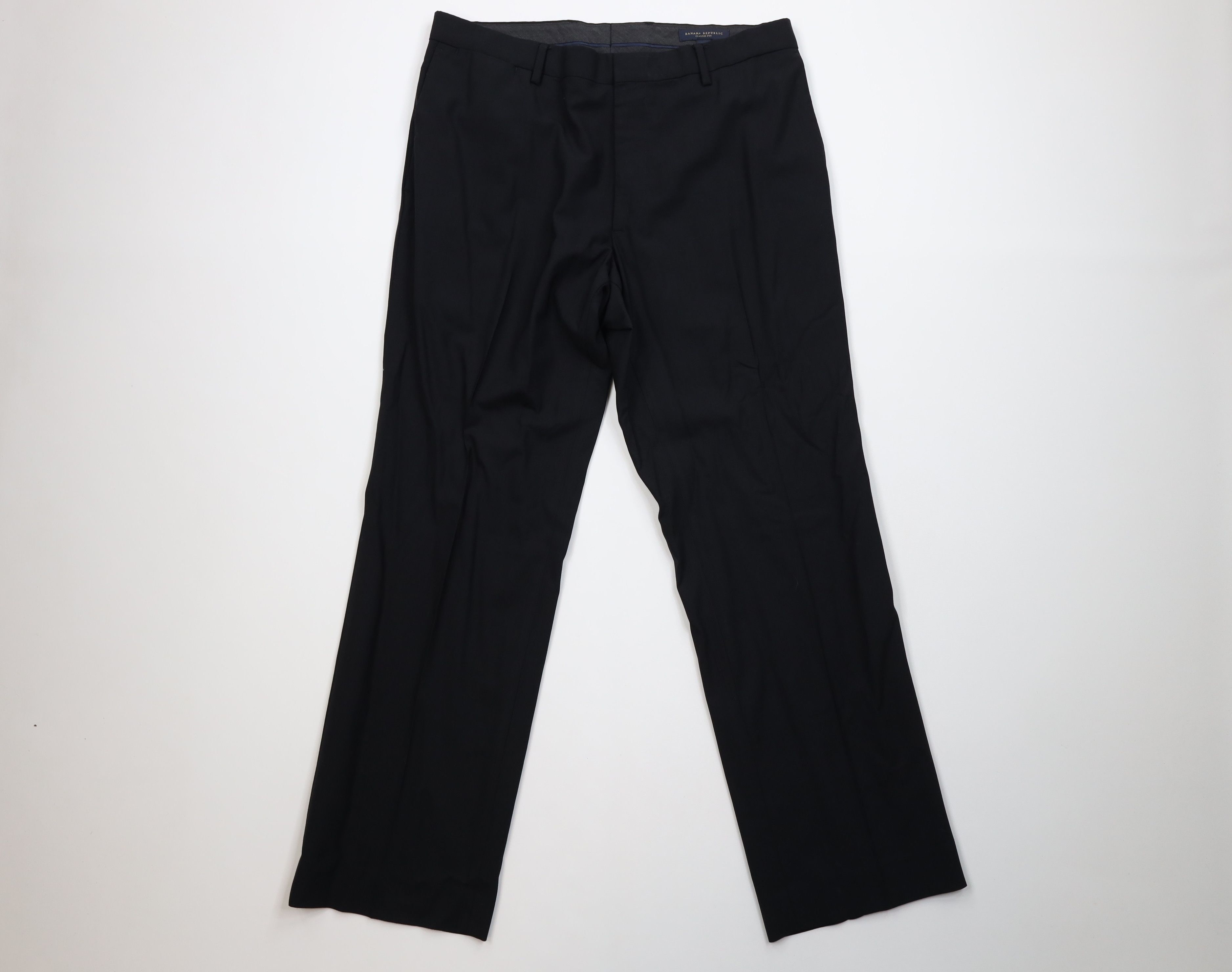 Banana Republic Vintage Banana Republic Stretch Wide Leg Wool Chino Pants Size US 33 - 1 Thumbnail