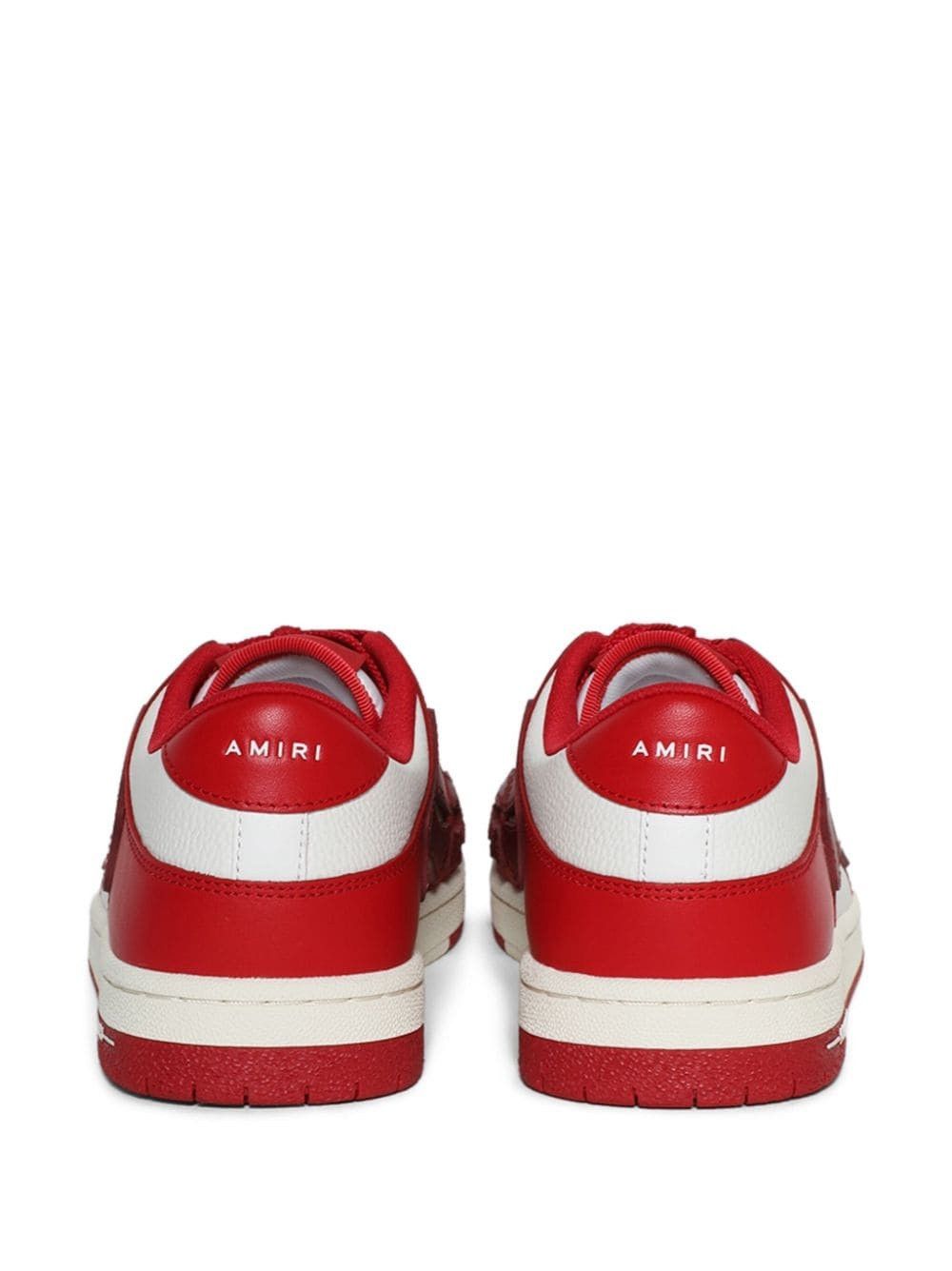 Amiri oc11z0325 Skelton Low-Top Sneakers in Red/White Size US 8 / EU 41 - 3 Thumbnail