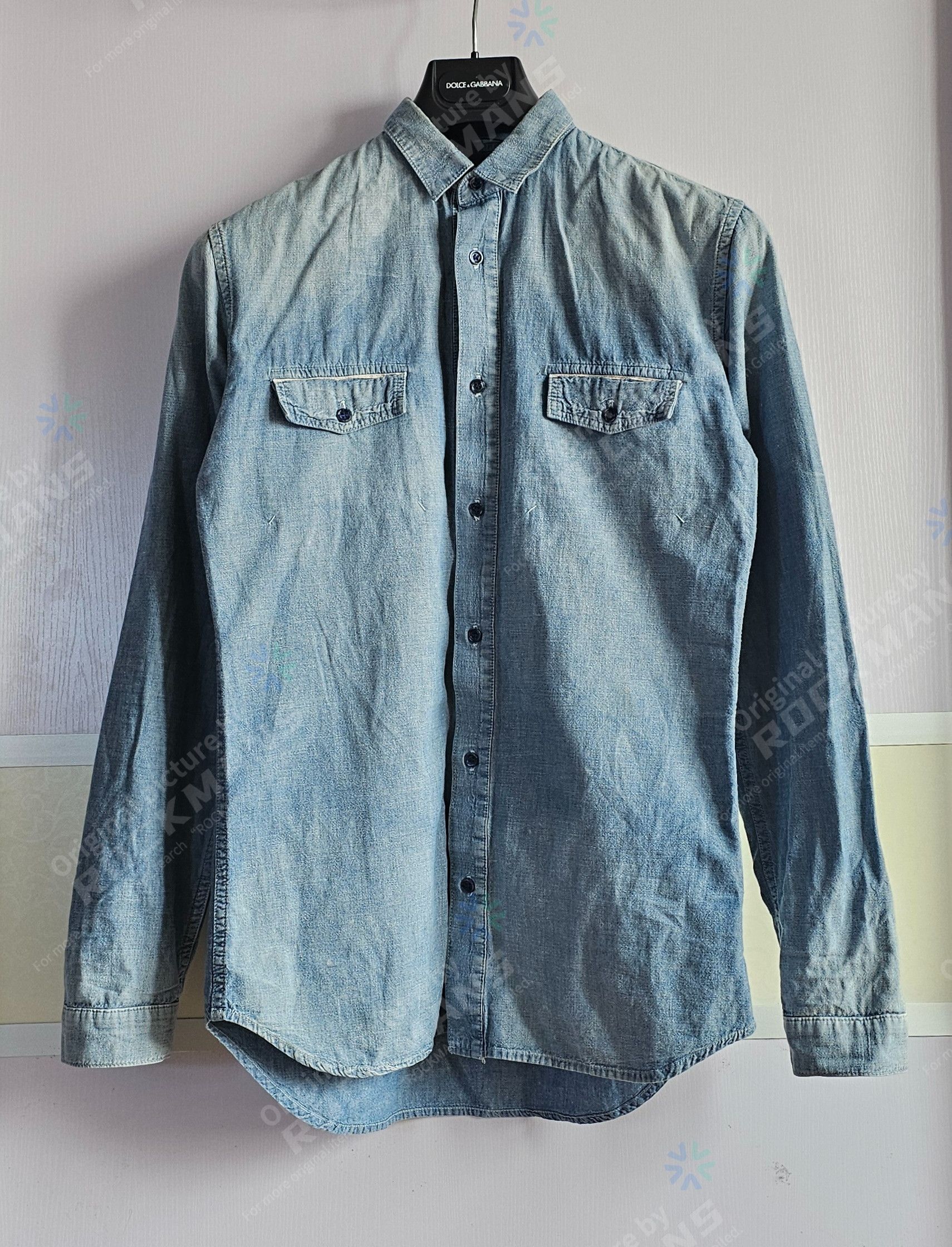 Dior Dior Men's Button-Down Long-Sleeve Denim Shirt 38/L Size US L / EU 52-54 / 3 - 1 Thumbnail