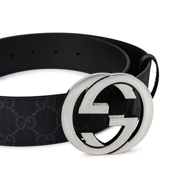 Gucci GUCCI Men'S Logo Canvas Gg Supreme Belt Size 38 - 4 Thumbnail
